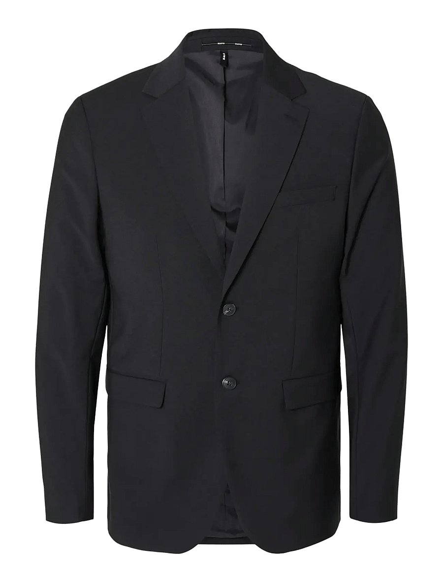 Selected - SLHSLIM-THEO BLZ FLEX NOOS - einreiher - black - 1