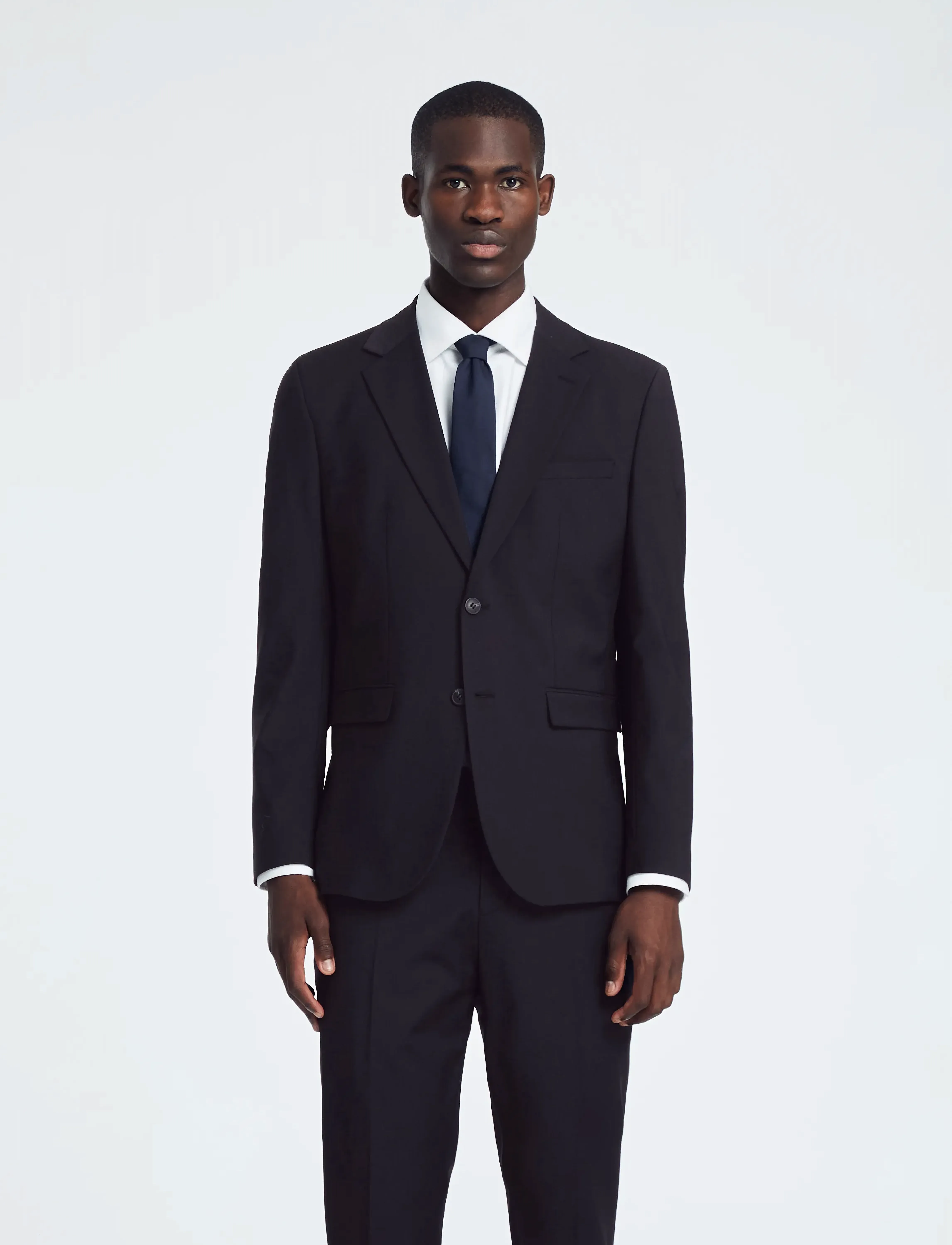 Selected Slhslim-Theo Blz Flex Noos, 48, Blazer, Schwarz - Single Breasted Männerswear
