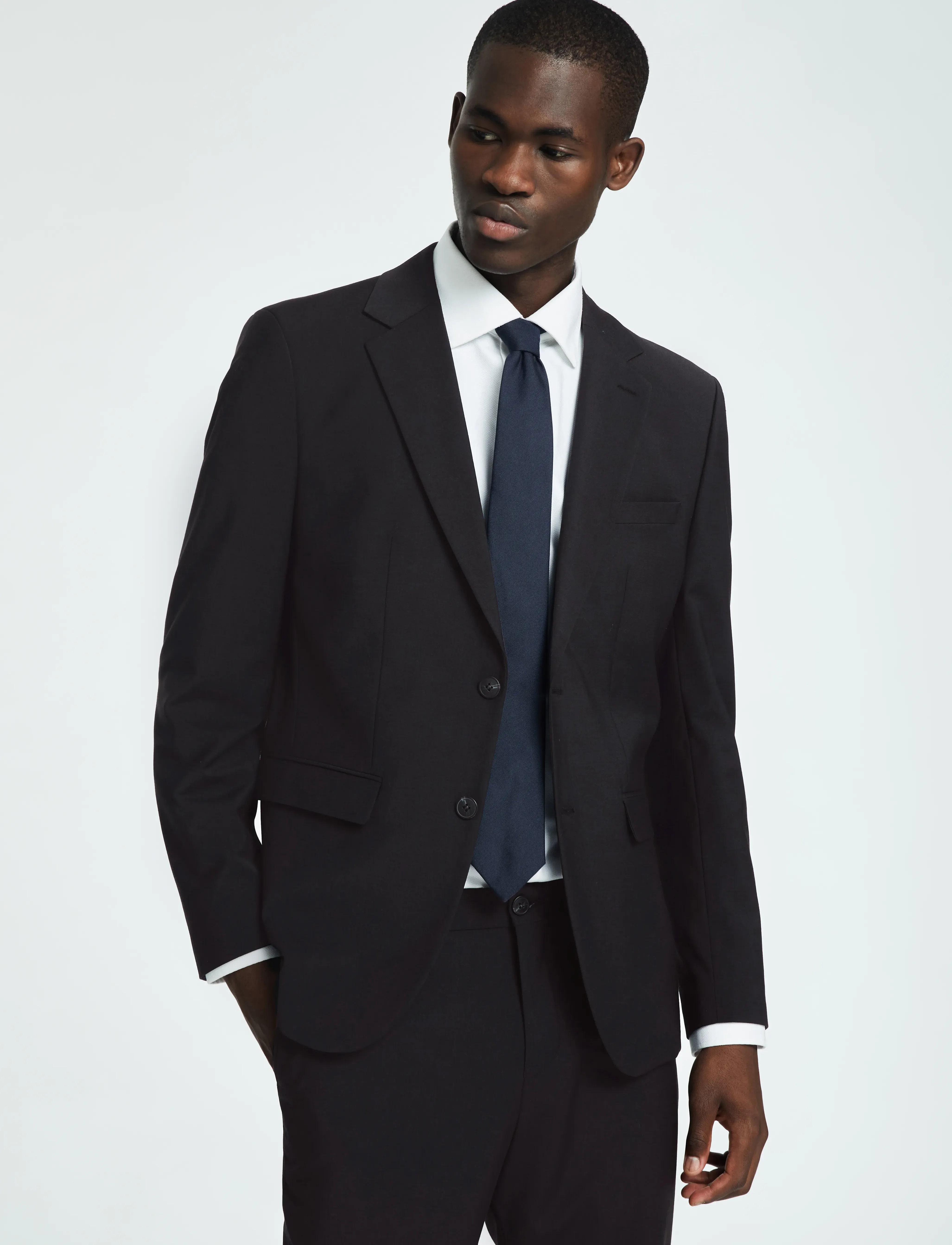 Selected - SLHSLIM-THEO BLZ FLEX NOOS - single breasted blazers - black - 4