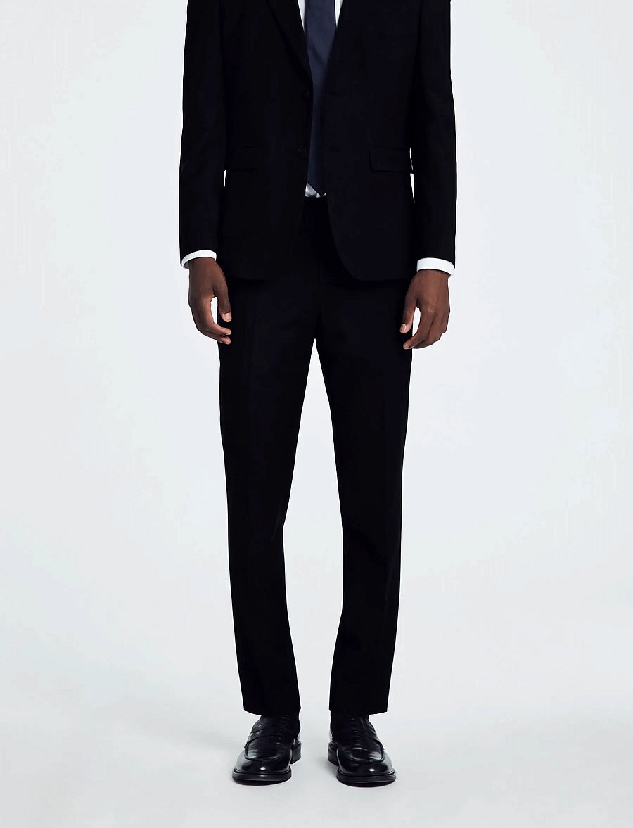 Selected - SLHSLIM-THEO TRS FLEX NOOS - habitbukser - black - 2