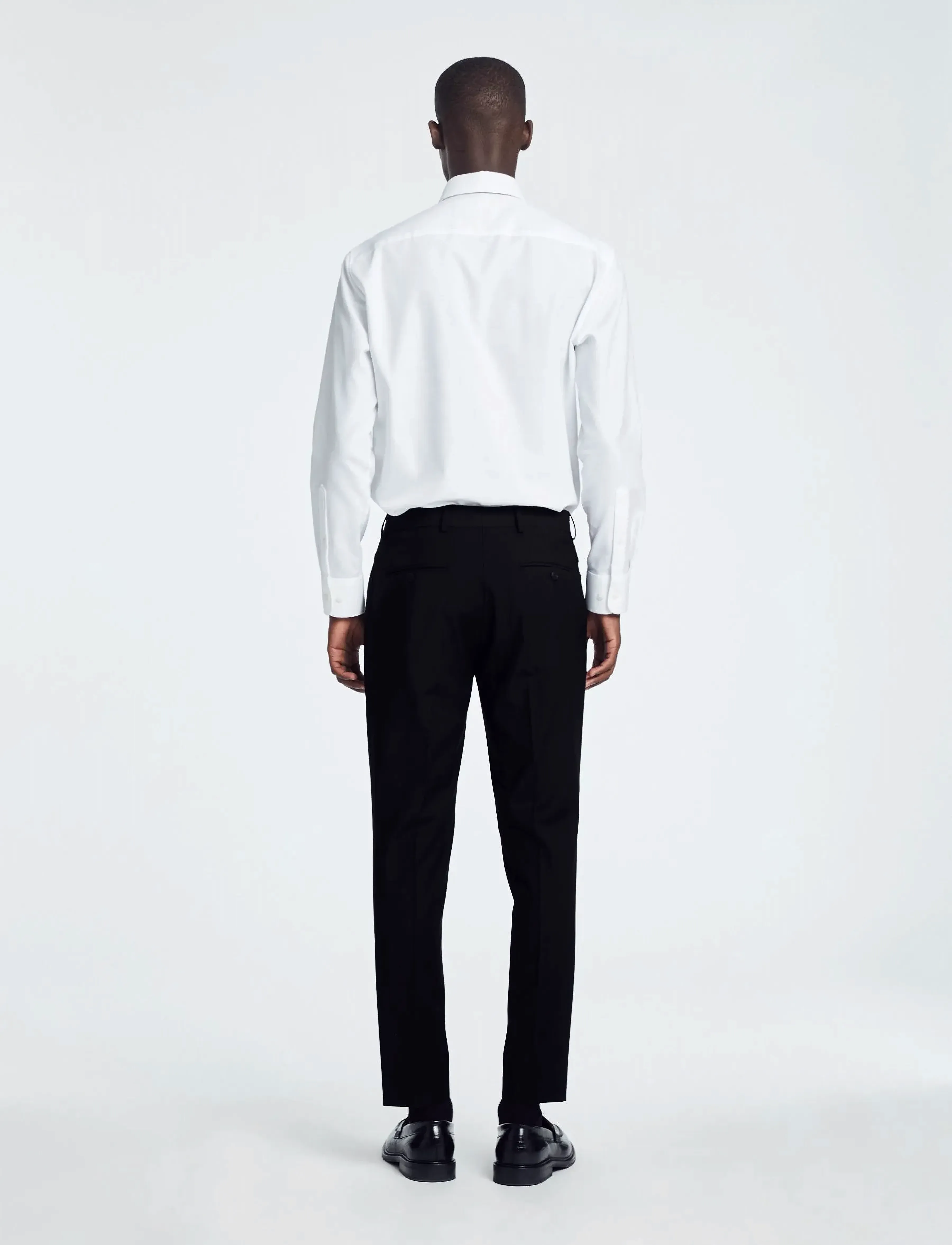 Selected - SLHSLIM-THEO TRS FLEX NOOS - habitbukser - black - 3