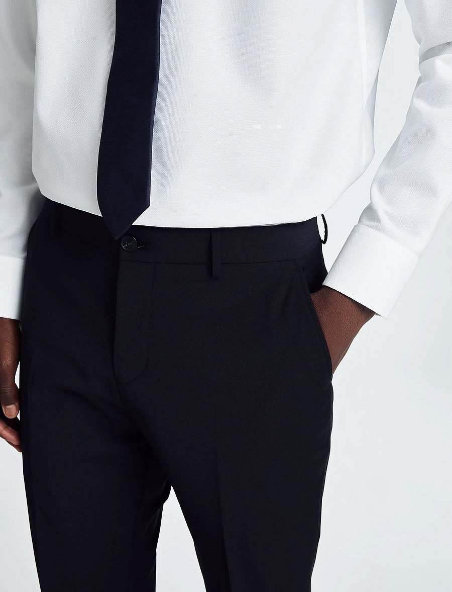 Selected - SLHSLIM-THEO TRS FLEX NOOS - habitbukser - black - 5