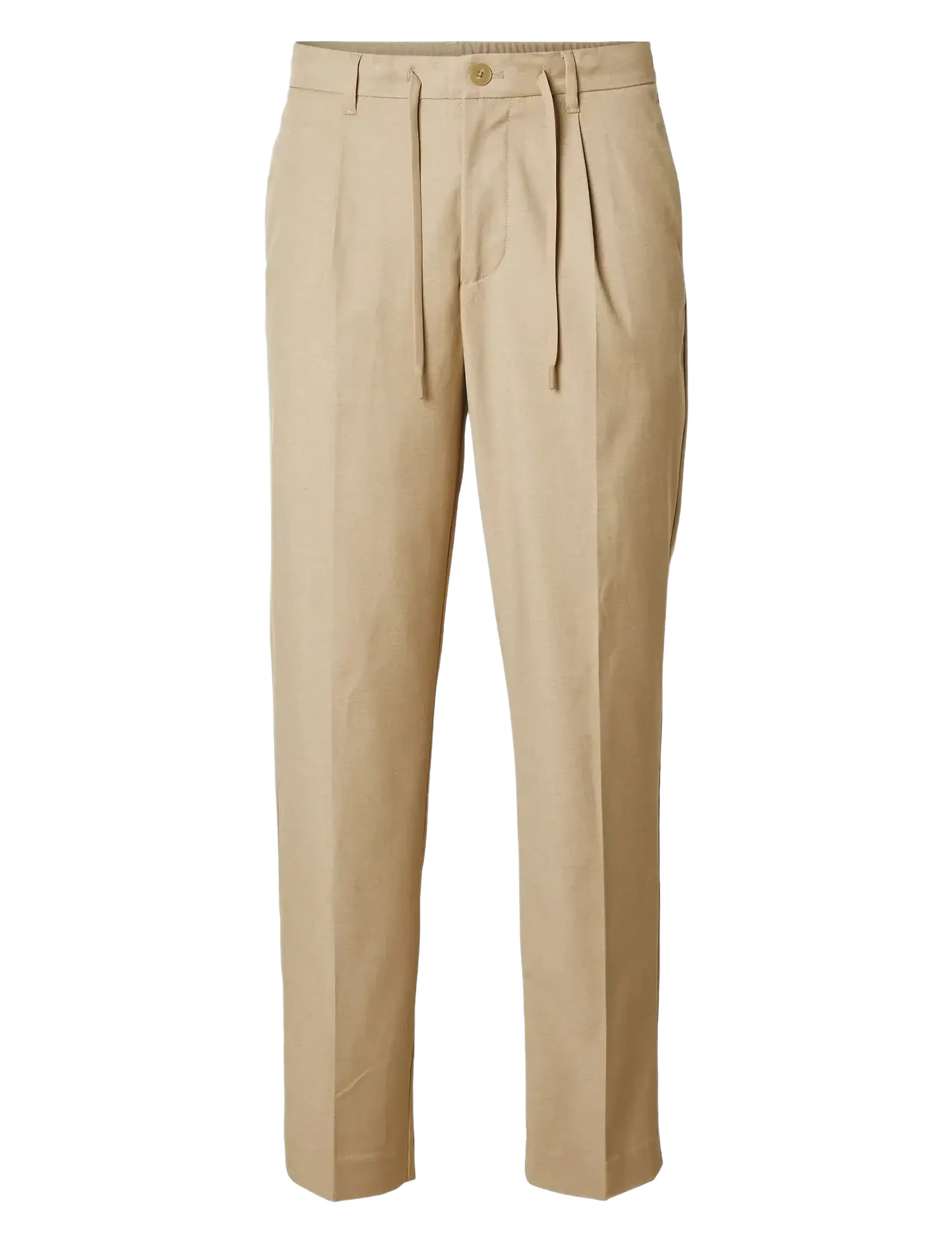 SELECTED Slh190-Reg Tapered Leroy Pleat Hose Noos Beige - S - Herren