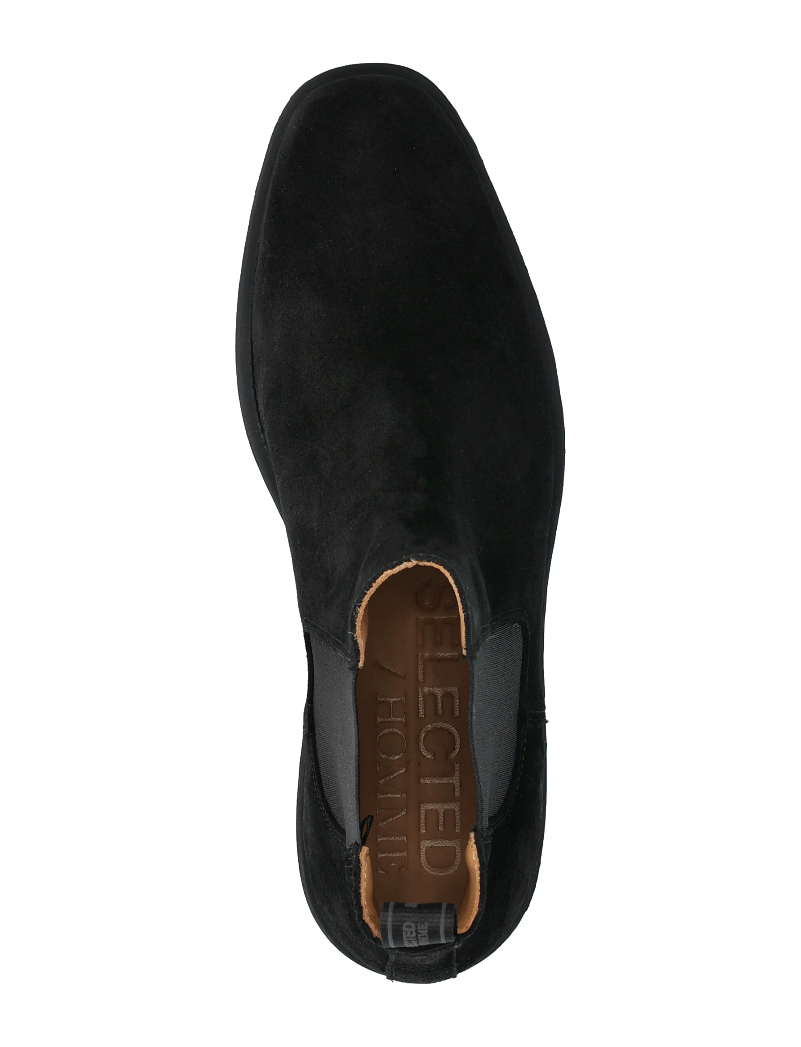 Selected - SLHJOSEPH SUEDE CHELSEA BOOT - black - 3