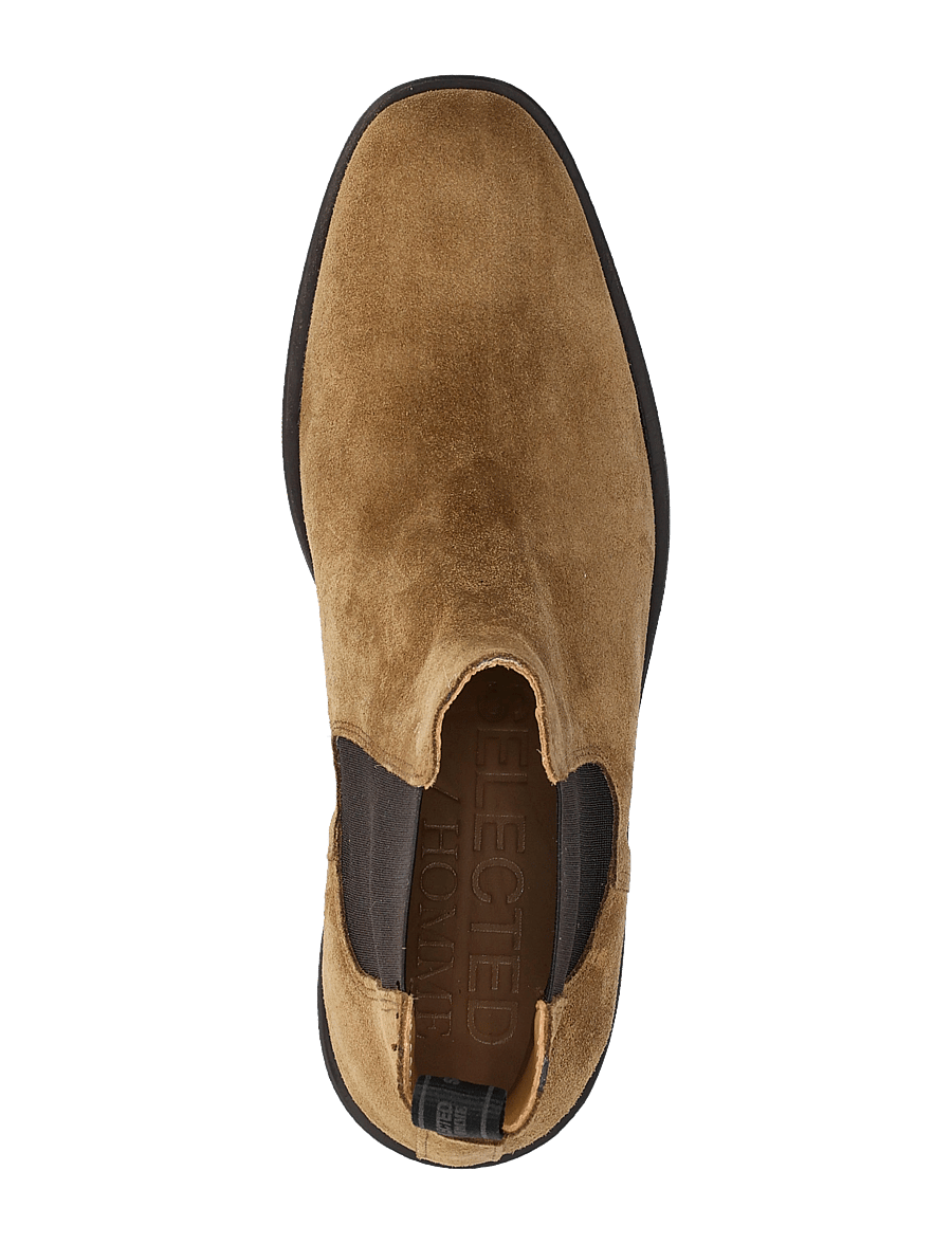 Selected - SLHJOSEPH SUEDE CHELSEA BOOT - tobacco brown - 3