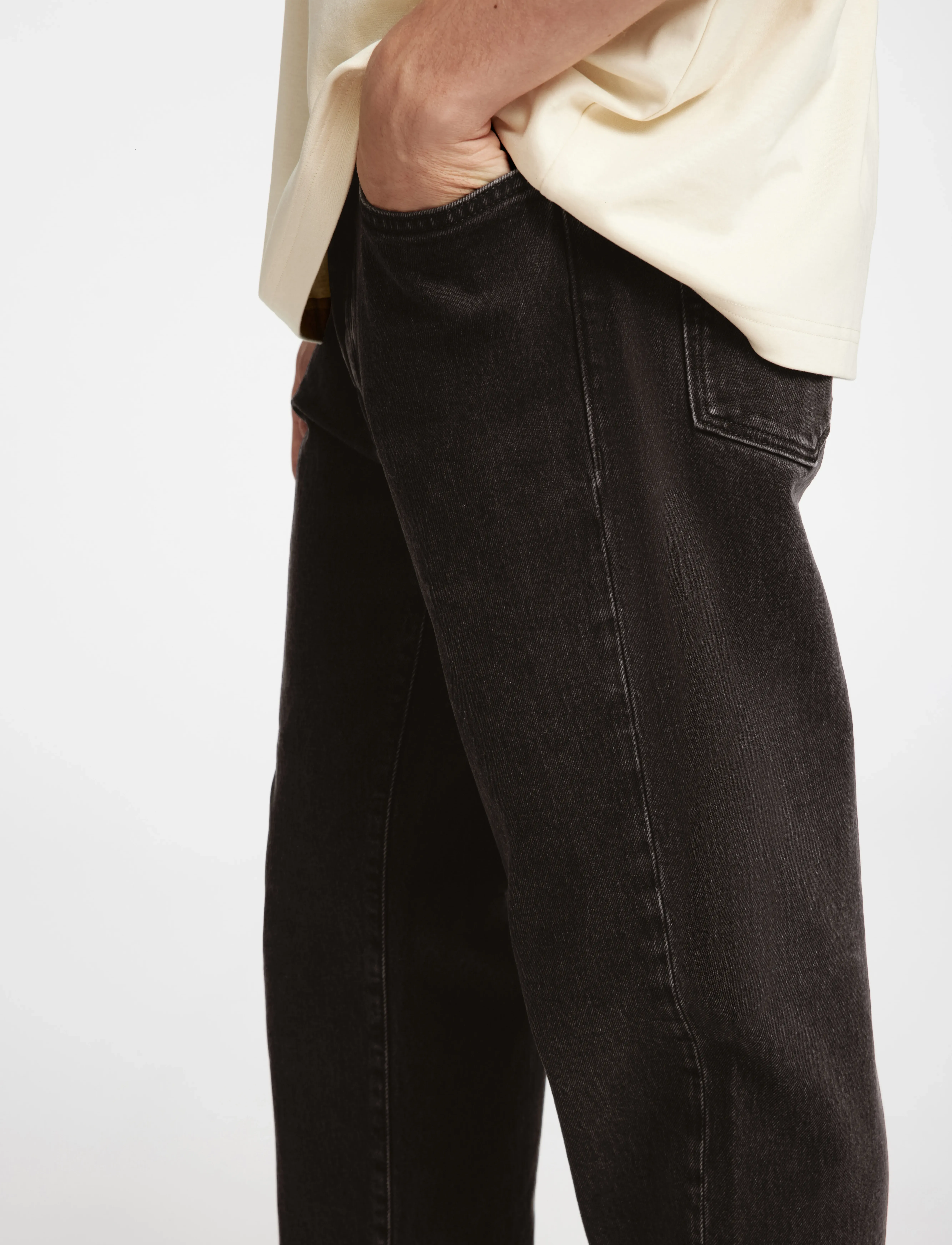 Selected - SLH190-REGULAR TAPE COLE 3072 BLK NOOS - black denim - 3