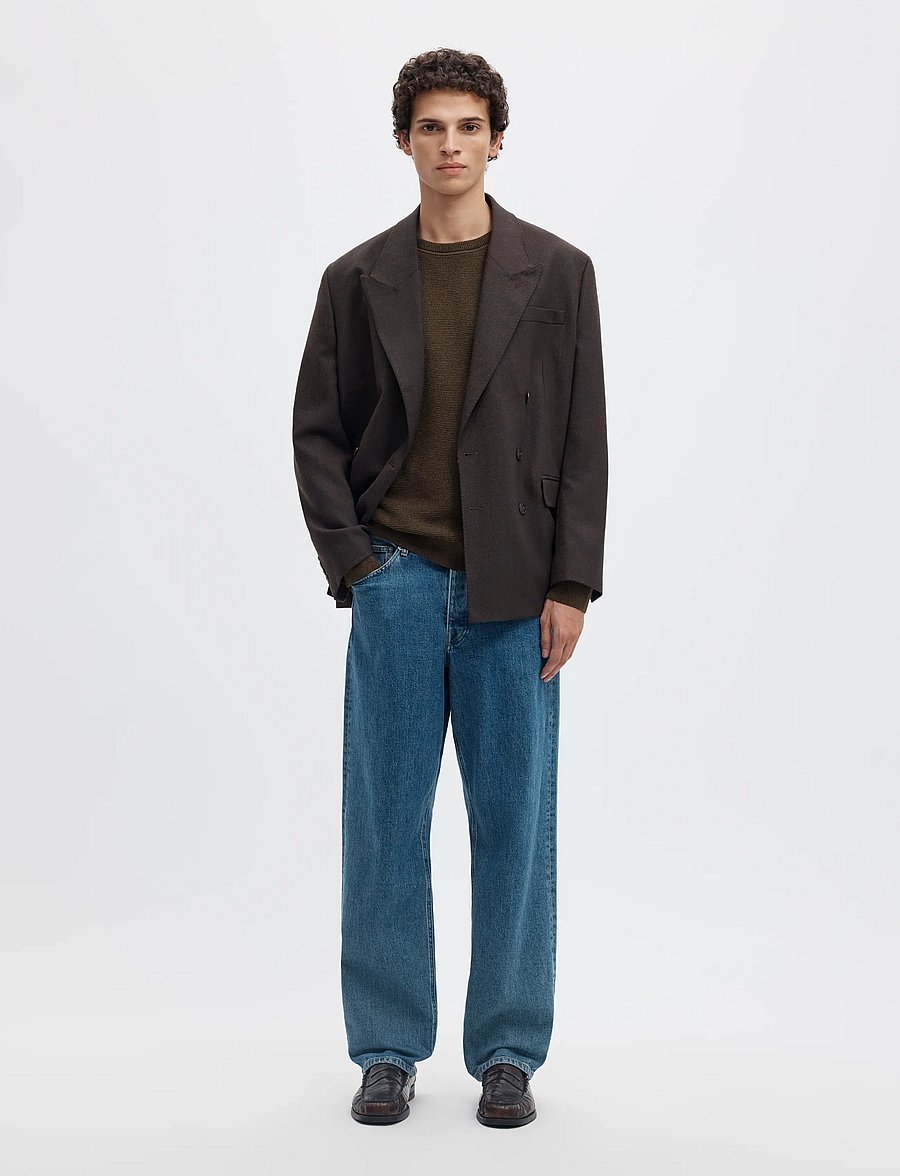 Selected - SLMROSS LS KNIT STRUCTURE CREW NECK NOOS - rundhalsad - delicioso - 5