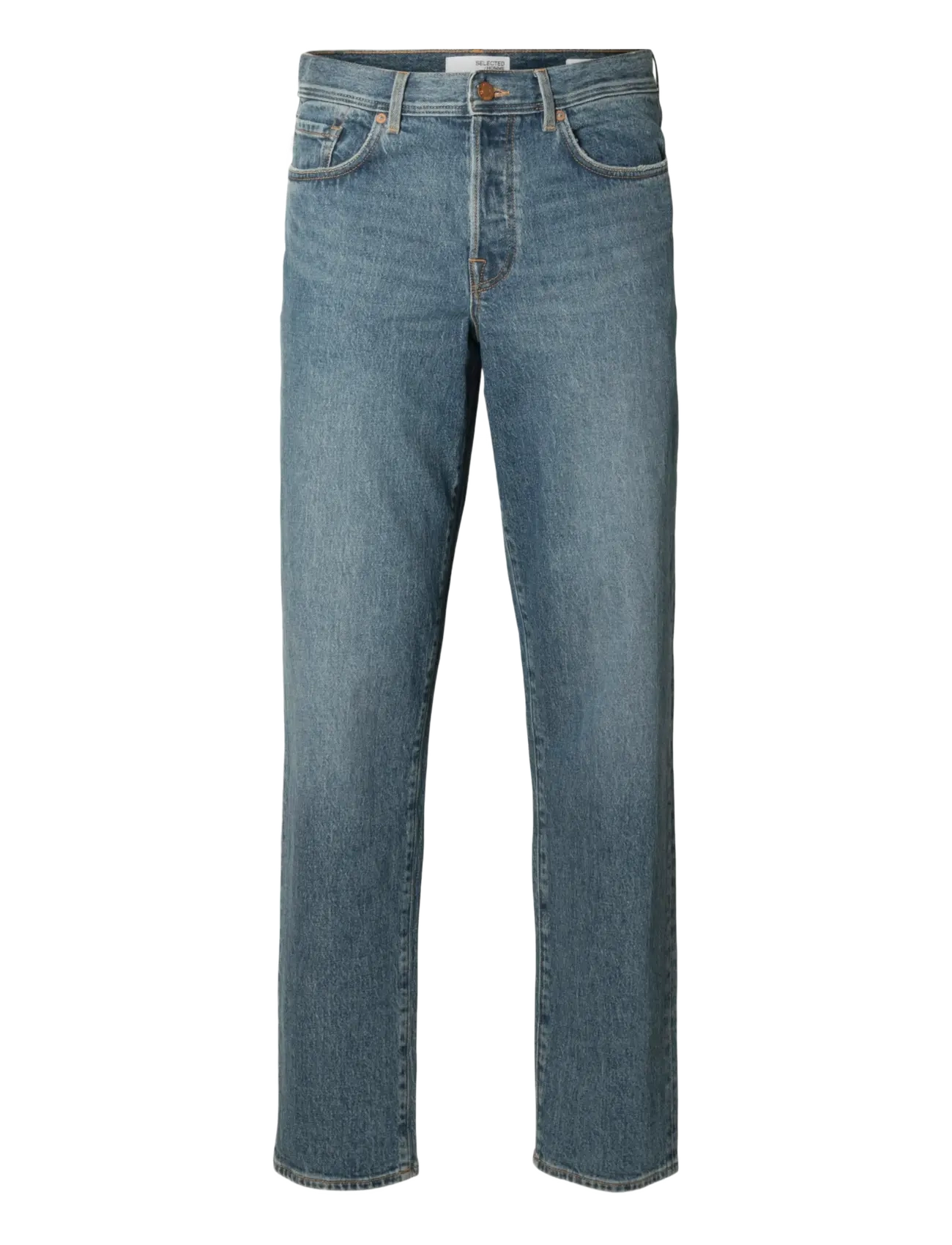 Selected - SLH190-REGULAR TAPE COLE 3070 M.B NOOS - blue denim - 1