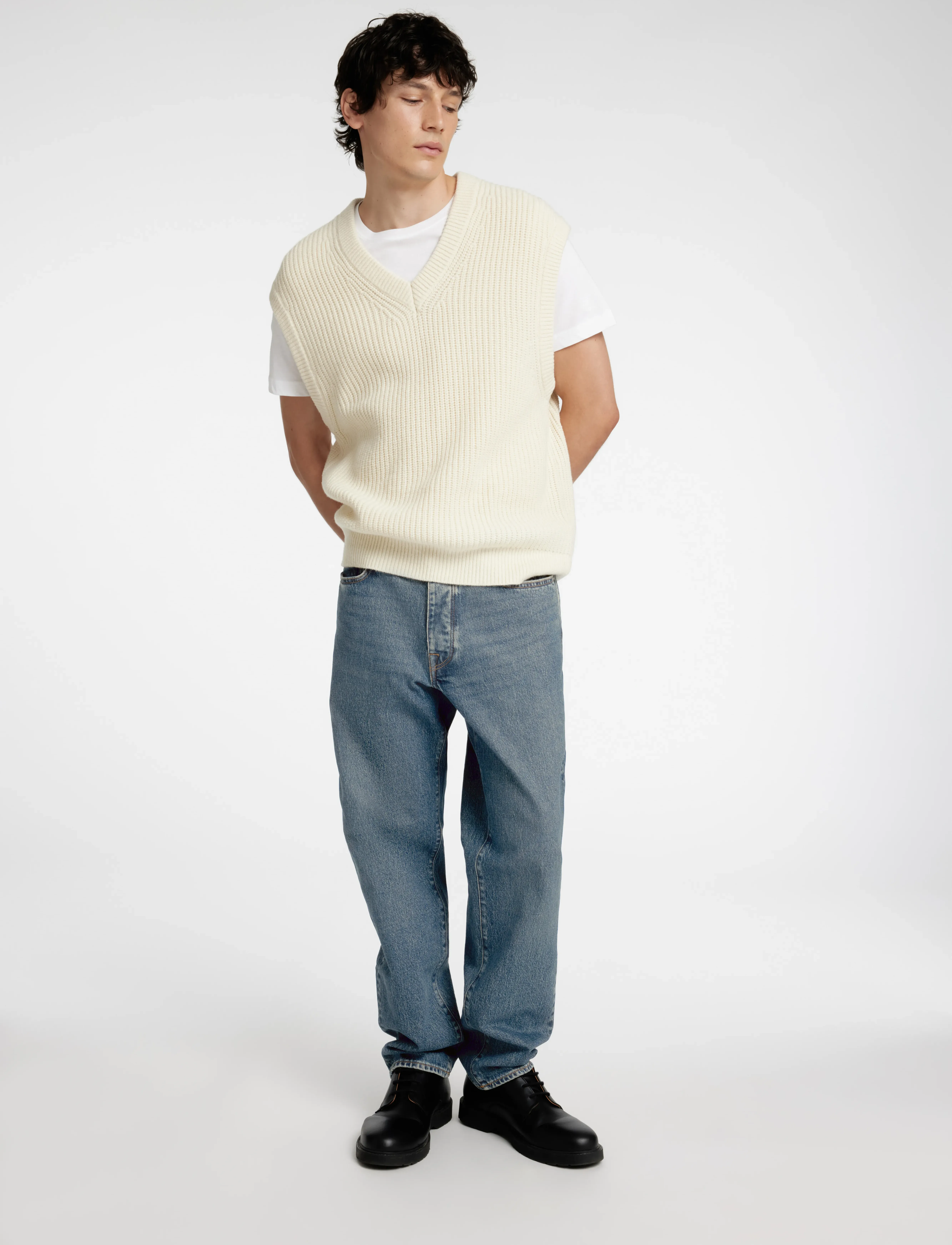 Selected - SLH190-REGULAR TAPE COLE 3070 M.B NOOS - blue denim - 5