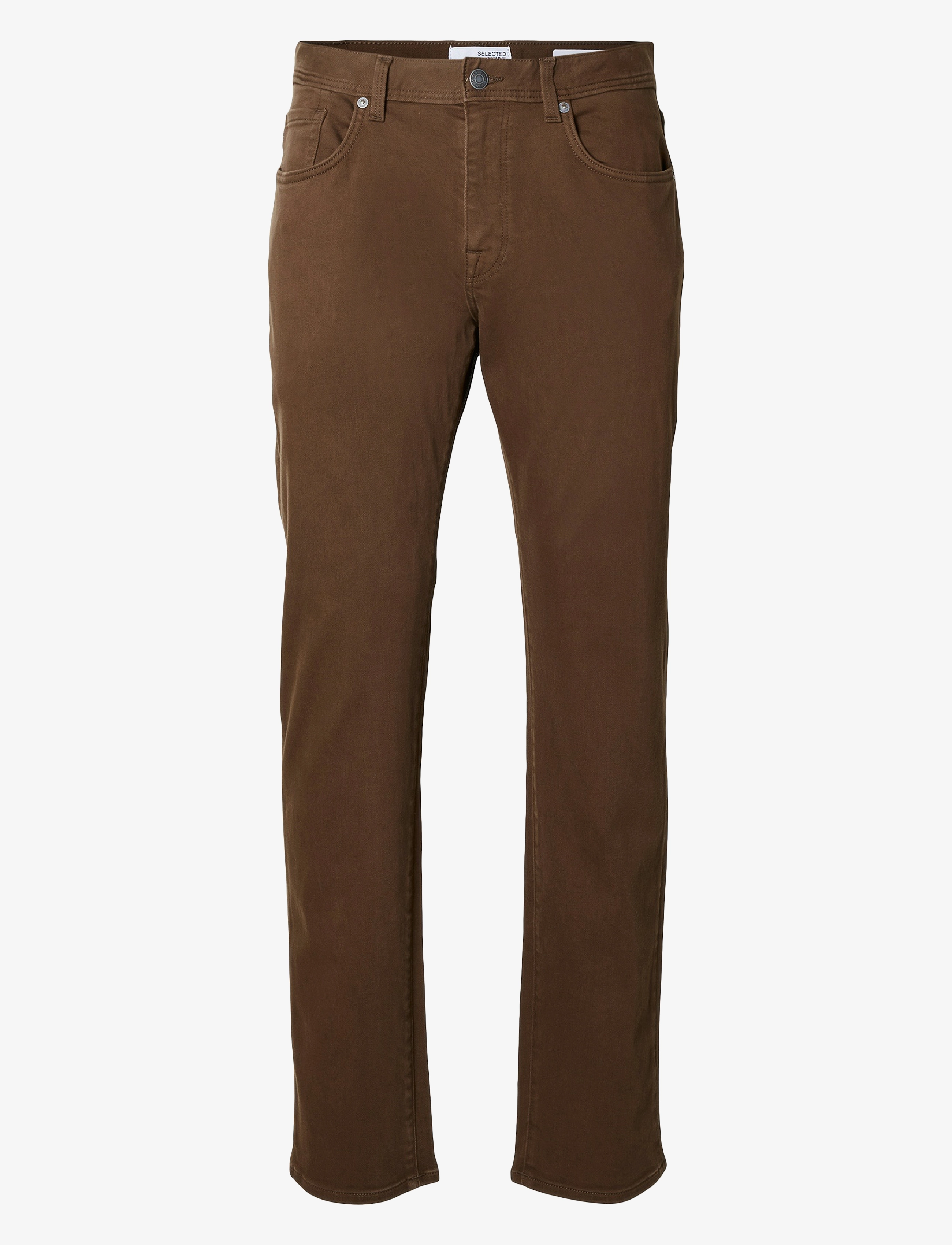 Selected - SLH196-STRAIGHT BEN MARLON JEANS NOOS - dark earth - 1