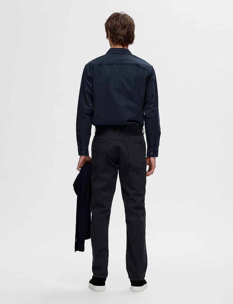 Selected - SLH196-STRAIGHT BEN MARLON JEANS NOOS - slim jeans - dark navy - 5