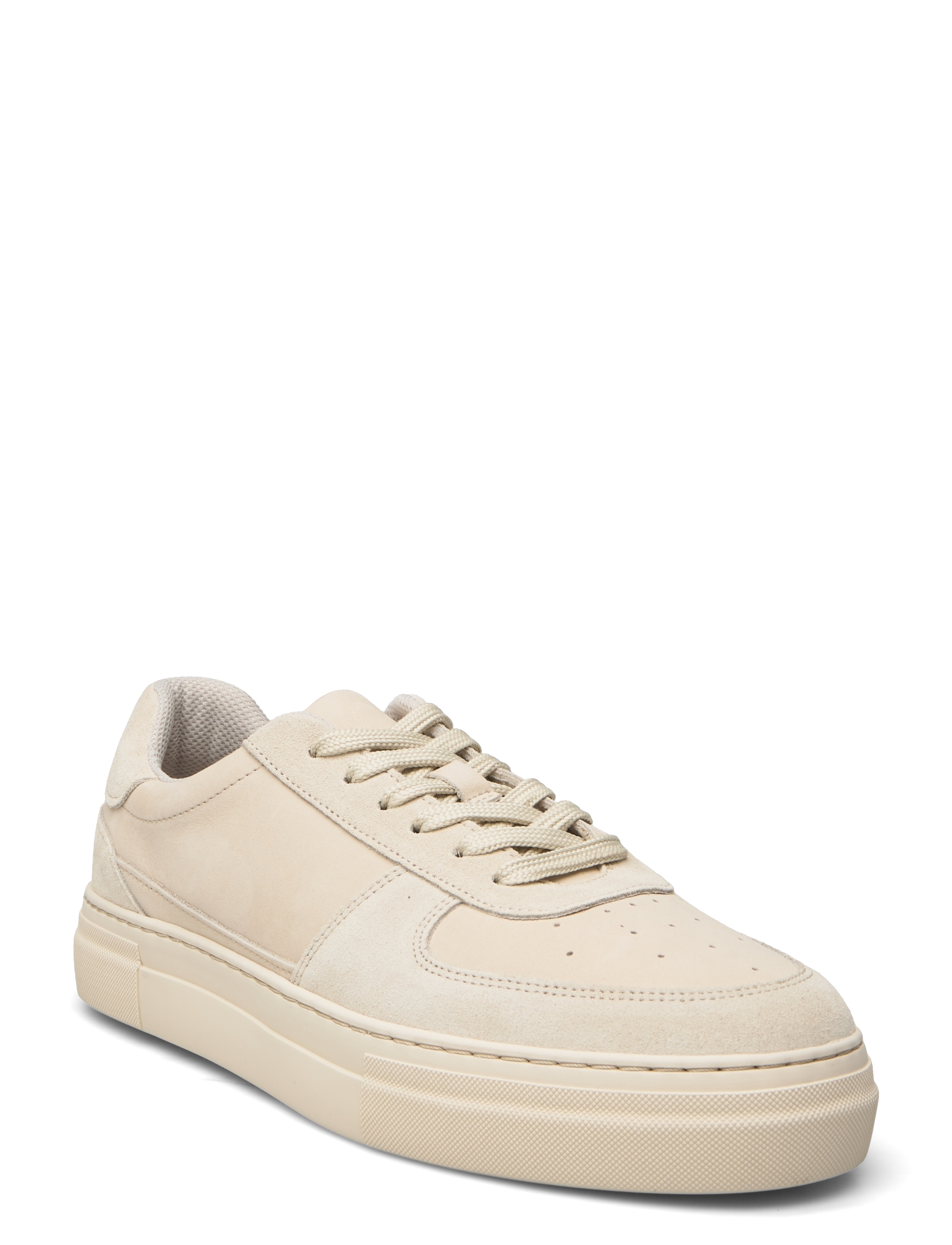 Selected SLHHARALD MIX SNEAKER - Sneakers - WHITECAP GRAY / beige