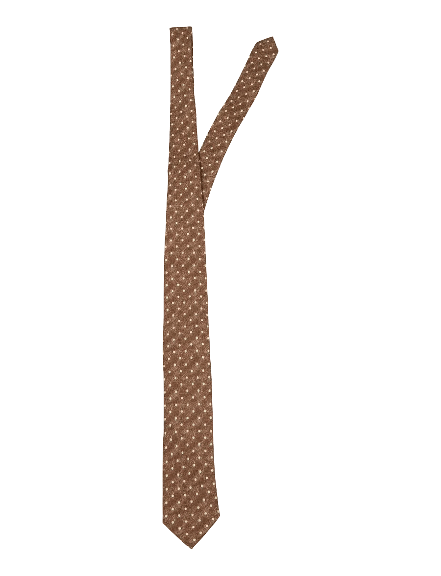 Selected - SLMOTTO PLAIN WOOL TIE NOOS - krawatten - beige - 0