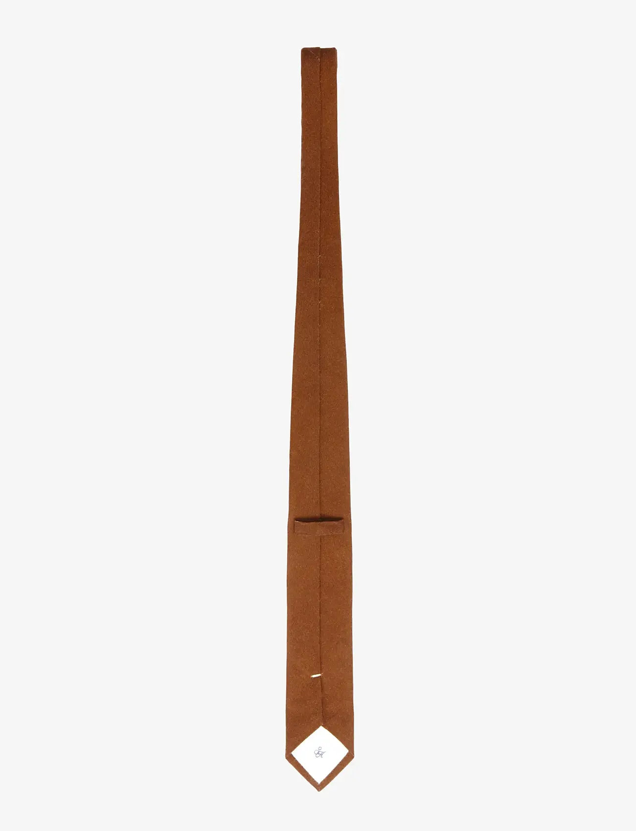Selected - SLMOTTO PLAIN WOOL TIE NOOS - slips - wood thrush - 1