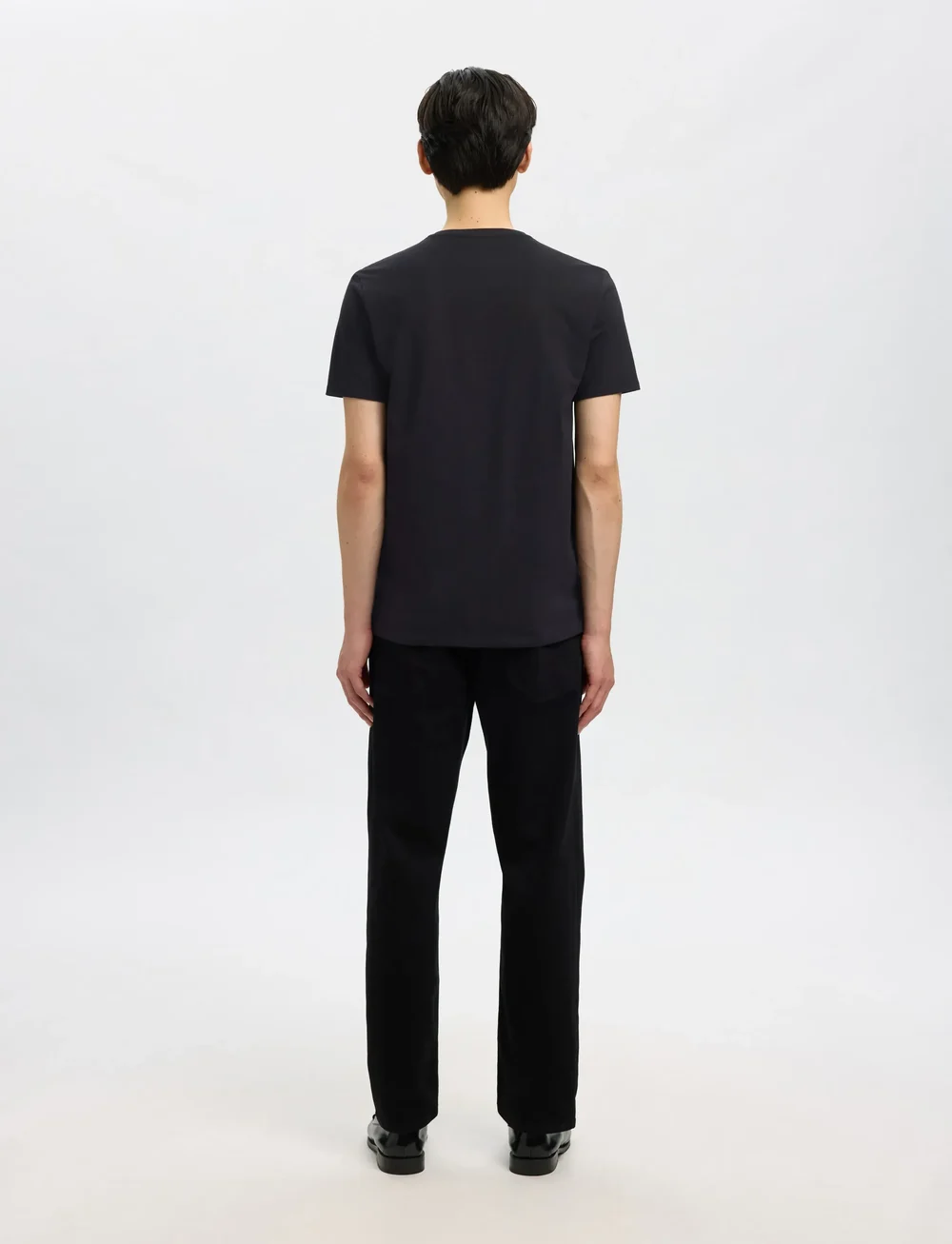 Selected - SLHROLAND SS O-NECK TEE 3-PACK NOOS - lühikeste varrukatega t-särgid - black - 2