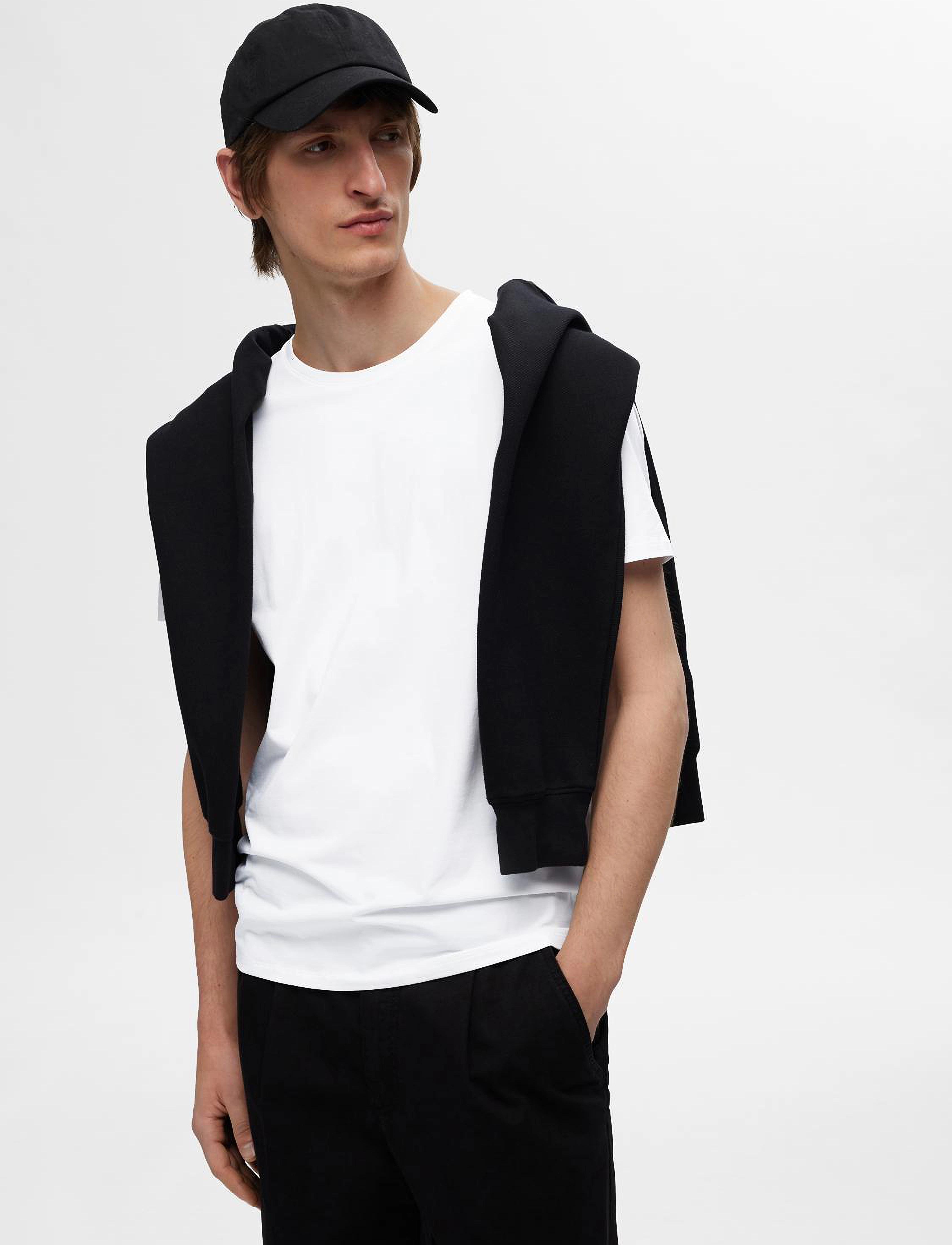 Selected - SLMROLAND SS O-NECK TEE 3-PACK NOOS - laveste priser - bright white - 5