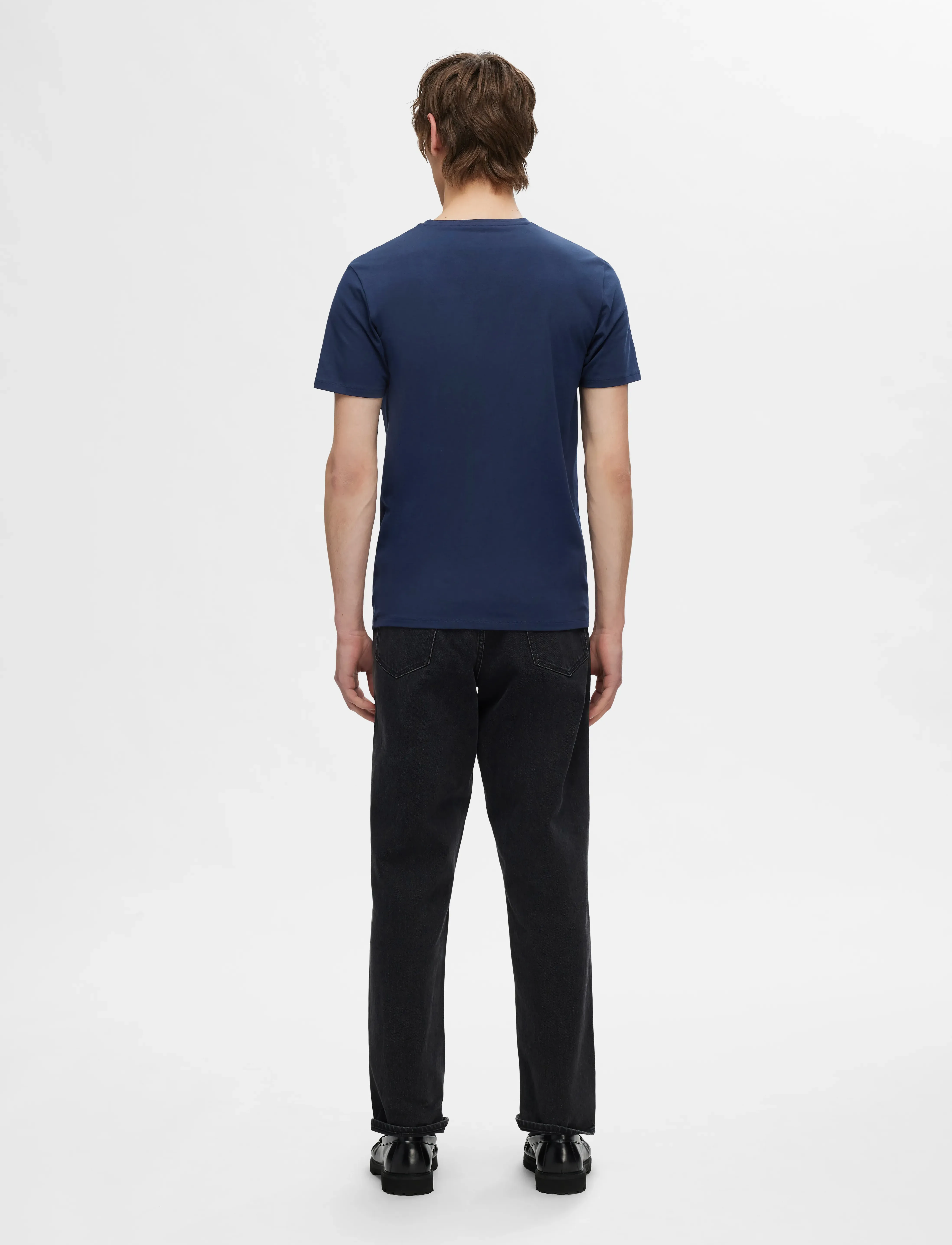 Selected - SLMROLAND SS O-NECK TEE 3-PACK NOOS - kurzärmelig - navy blazer - 2