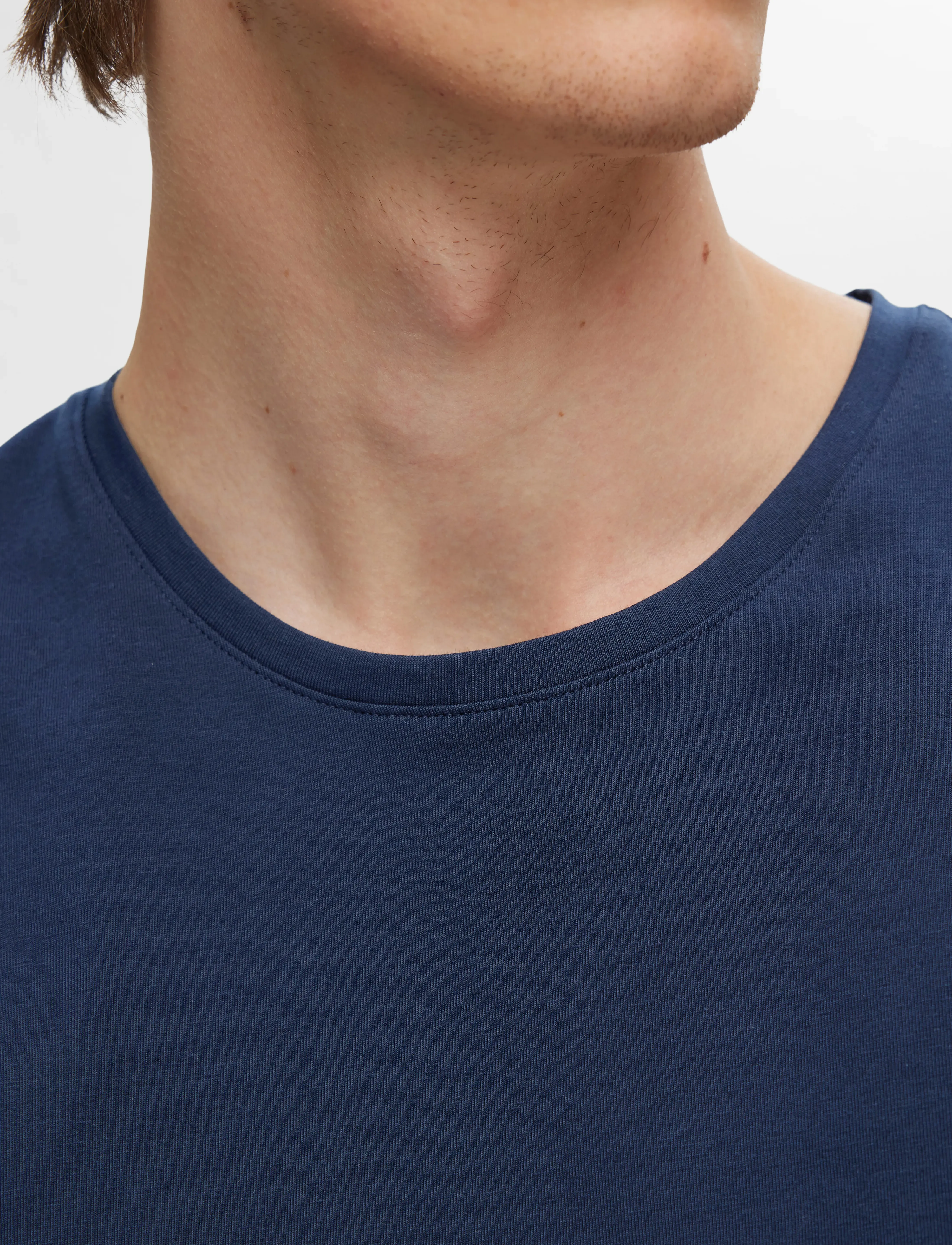 Selected - SLMROLAND SS O-NECK TEE 3-PACK NOOS - kurzärmelig - navy blazer - 5