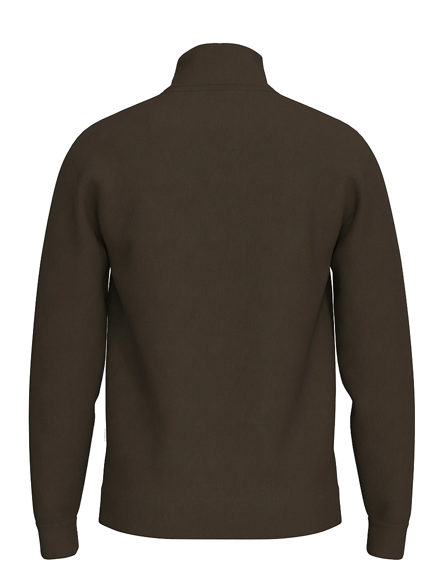 Selected - SLHEMANUEL SOFT ZIP HIGH NECK SWEAT NOOS - puhkuse põhitooted - demitasse - 2