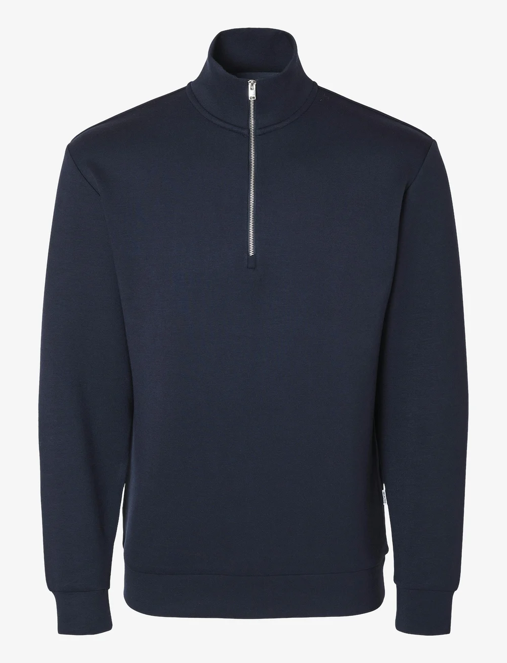 Selected - SLHEMANUEL SOFT ZIP HIGH NECK SWEAT NOOS - swetry - sky captain - 1