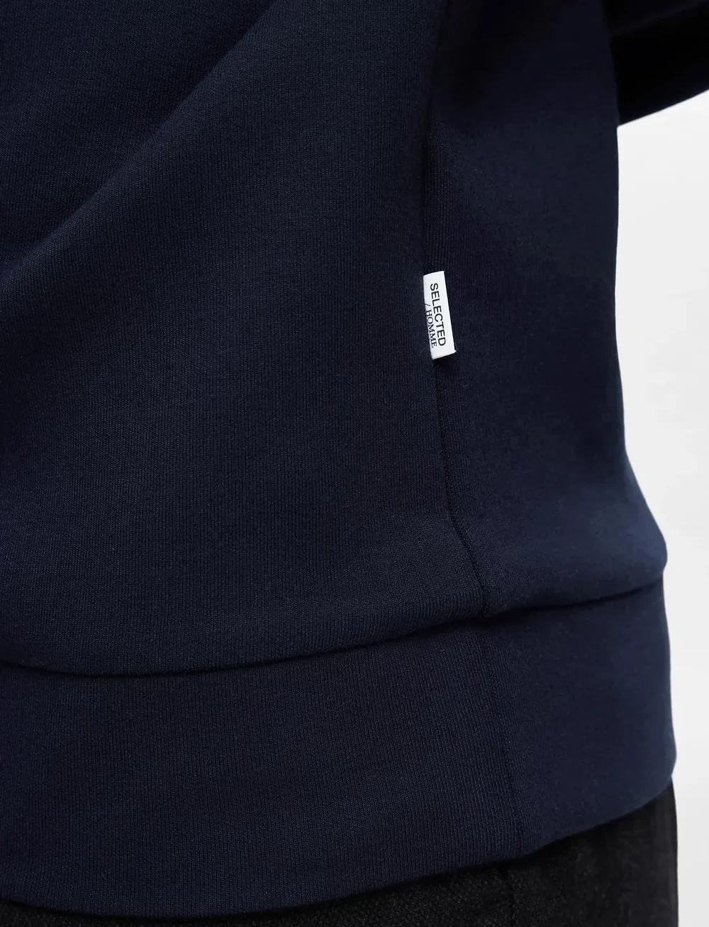 Selected - SLHEMANUEL SOFT ZIP HIGH NECK SWEAT NOOS - swetry - sky captain - 5