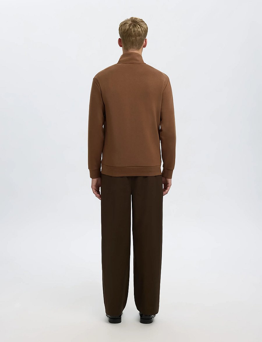 Selected - SLHEMANUEL SOFT ZIP HIGH NECK SWEAT NOOS - sweatshirts - soft silt - 2