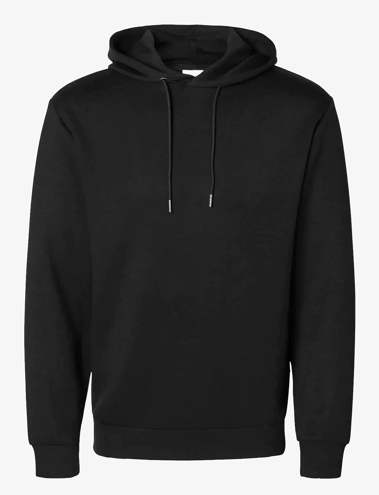 Selected - SLHEMANUEL SOFT HOOD SWEAT NOOS - kapuutsiga dressipluusid - black - 1