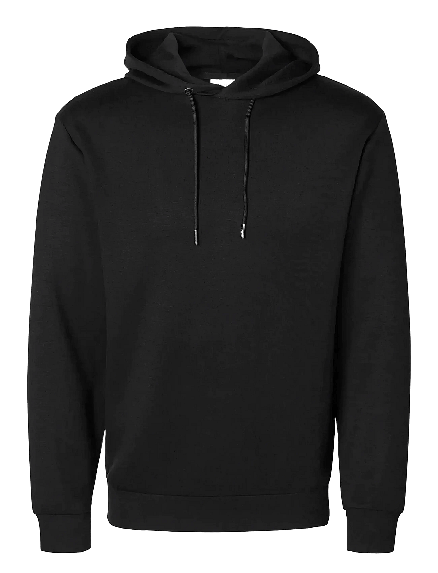 Selected - SLHEMANUEL SOFT HOOD SWEAT NOOS - sweats à capuche - black - 1