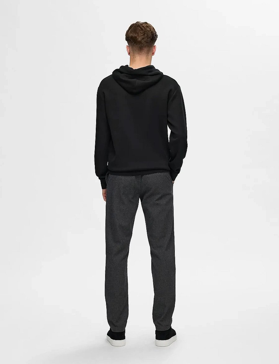 Selected - SLHEMANUEL SOFT HOOD SWEAT NOOS - sweats à capuche - black - 2