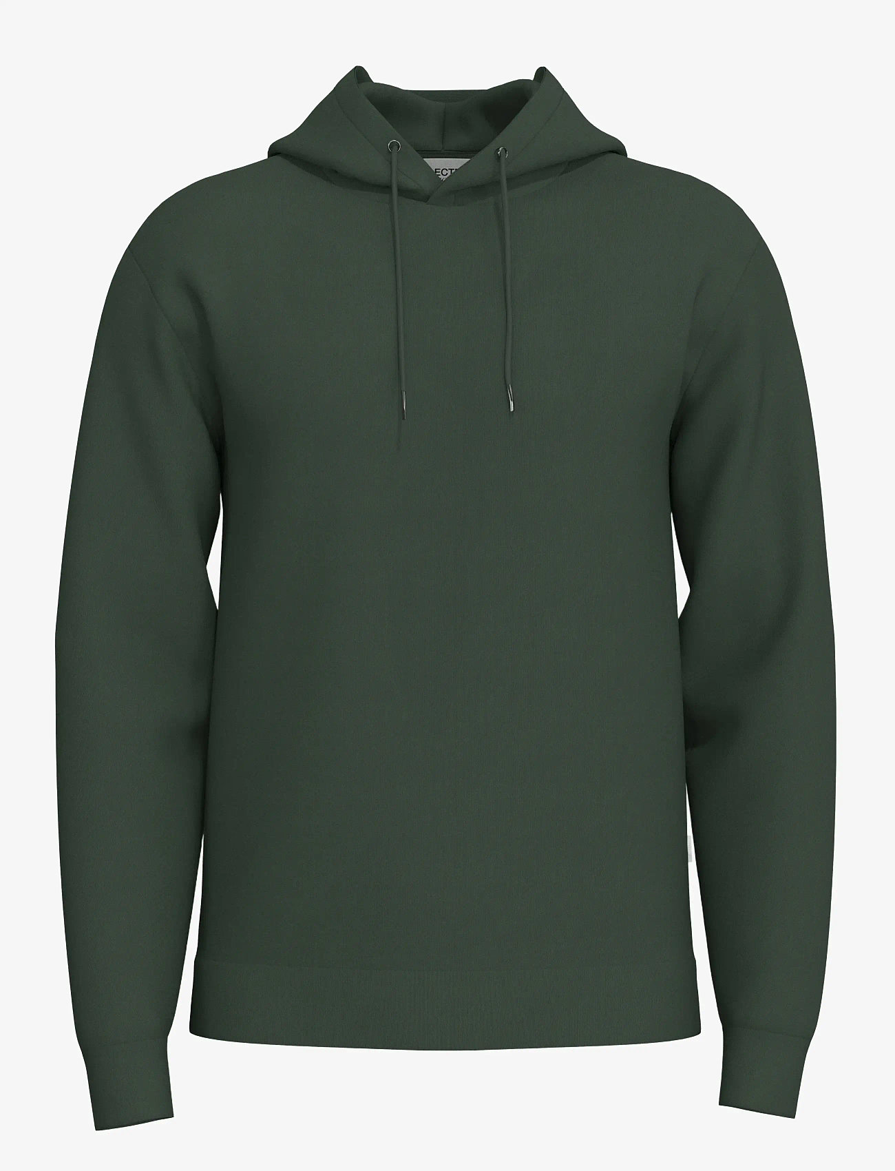 Selected - SLHEMANUEL SOFT HOOD SWEAT NOOS - hoodies - deep forest - 0