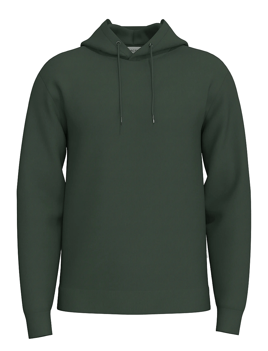 Selected - SLHEMANUEL SOFT HOOD SWEAT NOOS - hoodies - deep forest - 1