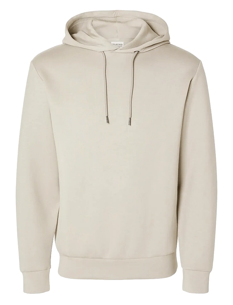 Selected - SLHEMANUEL SOFT HOOD SWEAT NOOS - hoodies - pure cashmere - 1