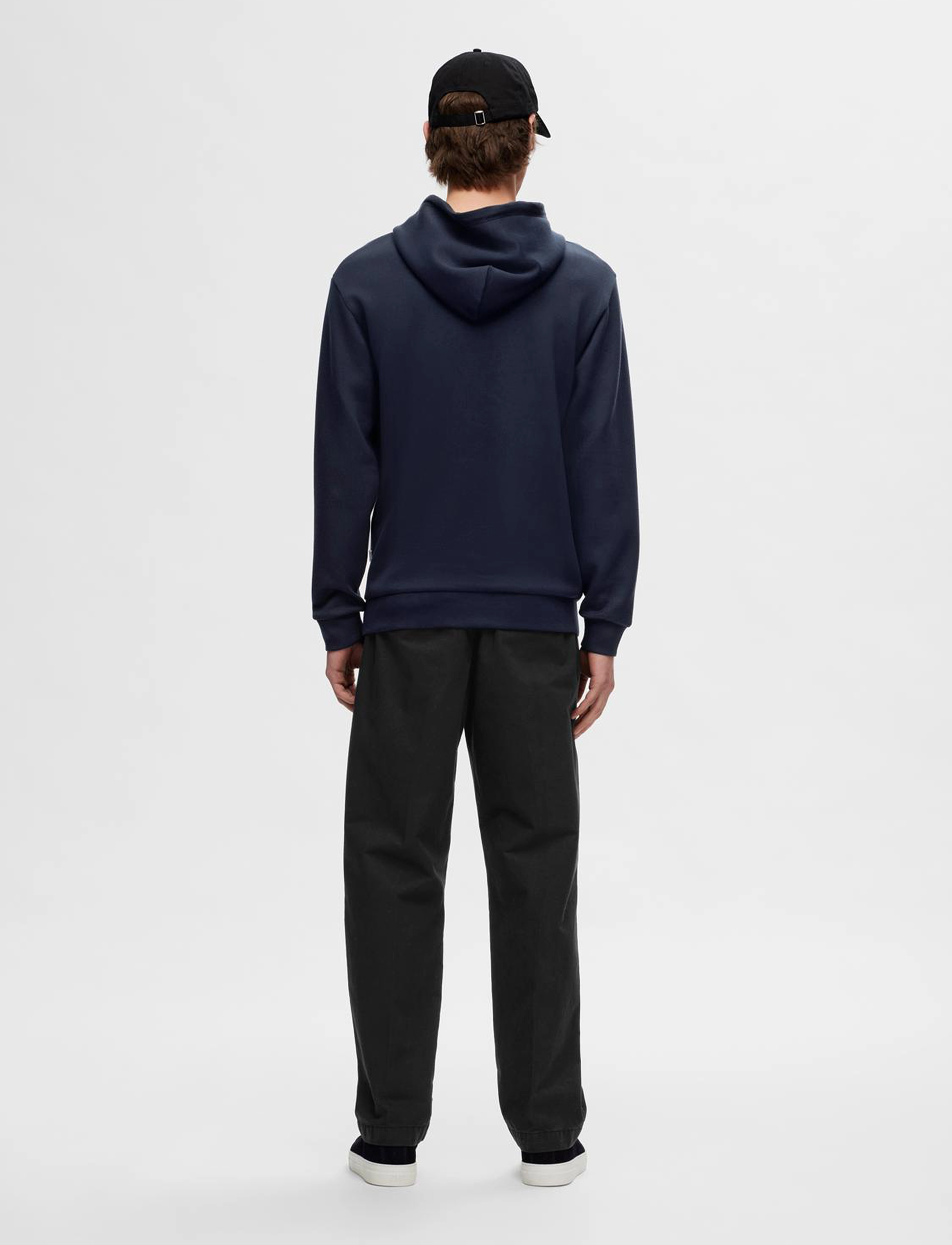 Selected - SLHEMANUEL SOFT HOOD SWEAT NOOS - sweatshirts - sky captain - 2