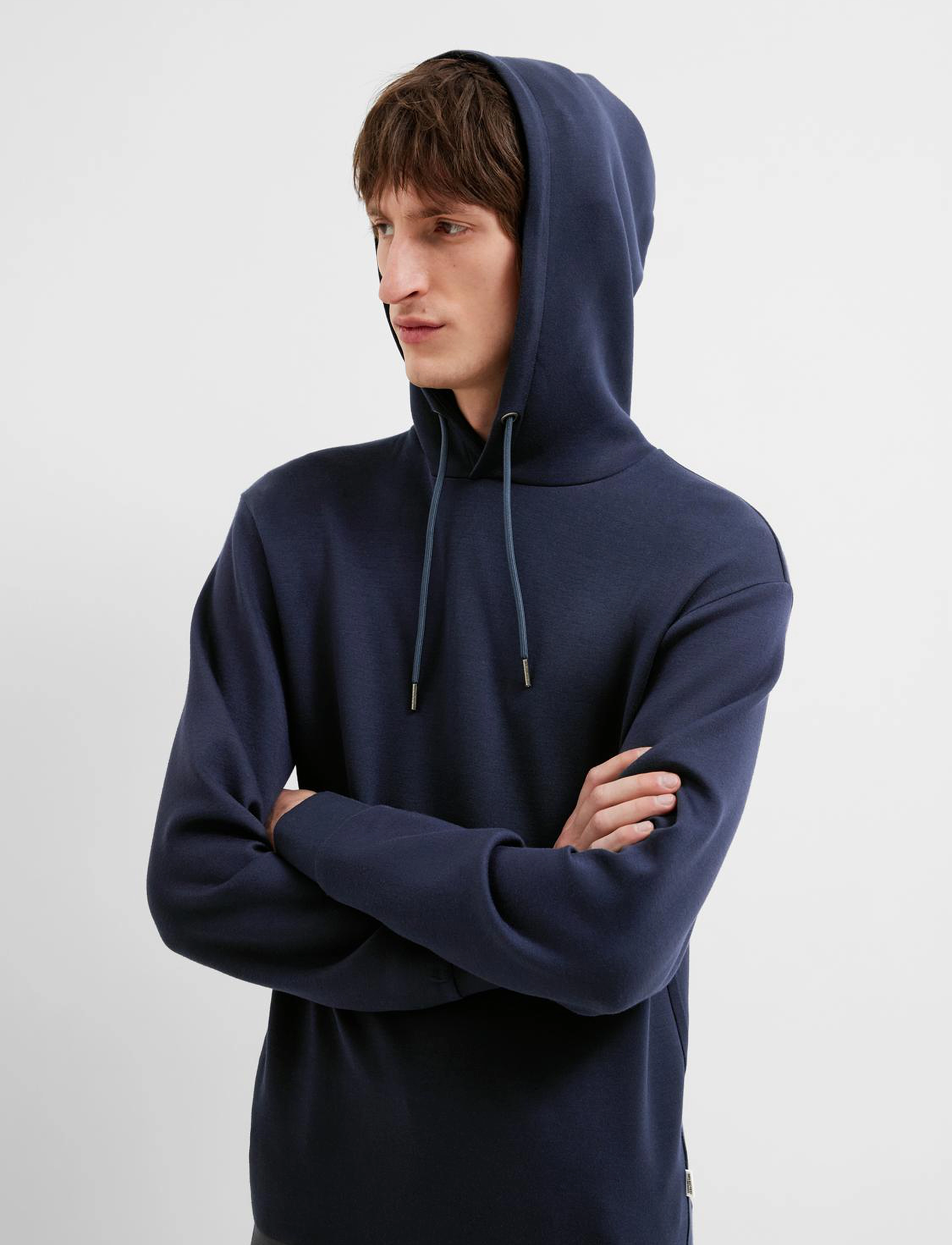 Selected - SLHEMANUEL SOFT HOOD SWEAT NOOS - sweatshirts - sky captain - 4
