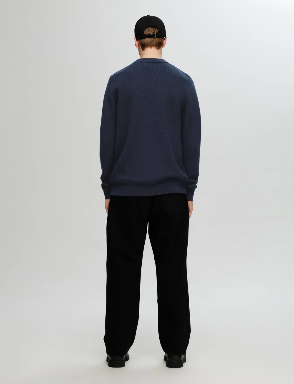 Selected - SLHDANE LS KNIT STRUCTURE CARDIGAN NOOS - kardiganid - sky captain - 2