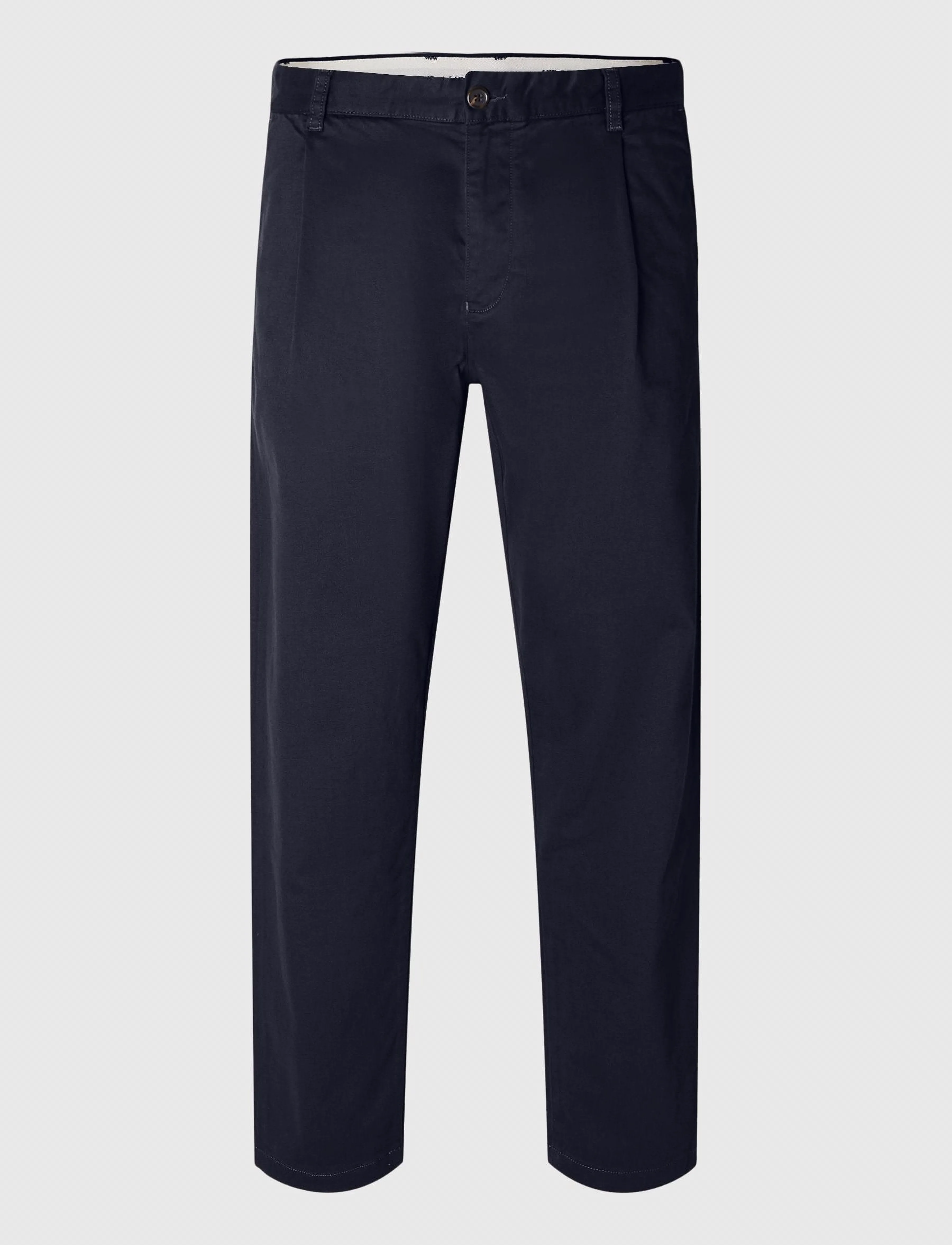 Selected - SLH172-SLIM TAPE RON PLEAT PANT - sky captain - 1