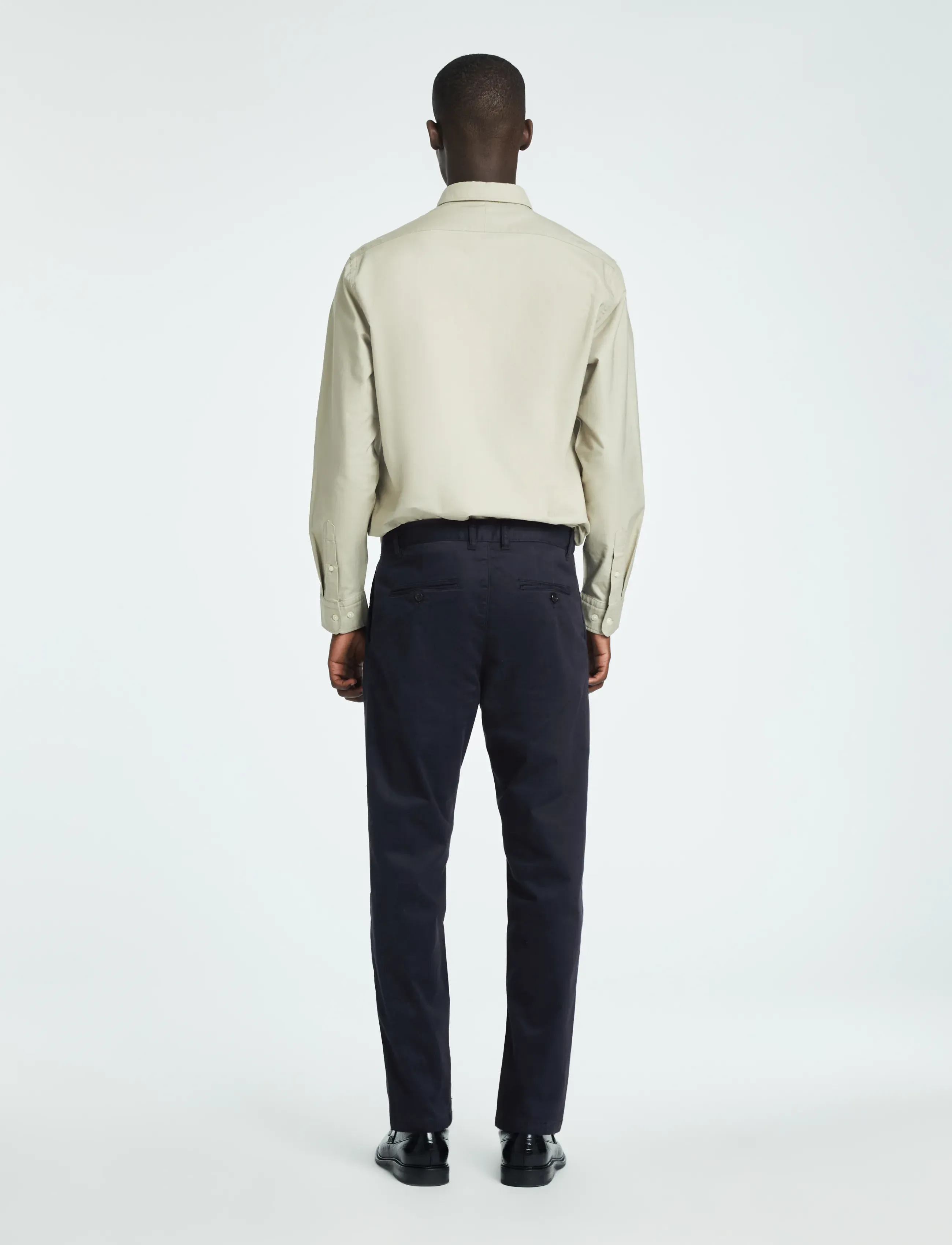 Selected - SLH172-SLIM TAPE RON PLEAT PANT - sky captain - 2