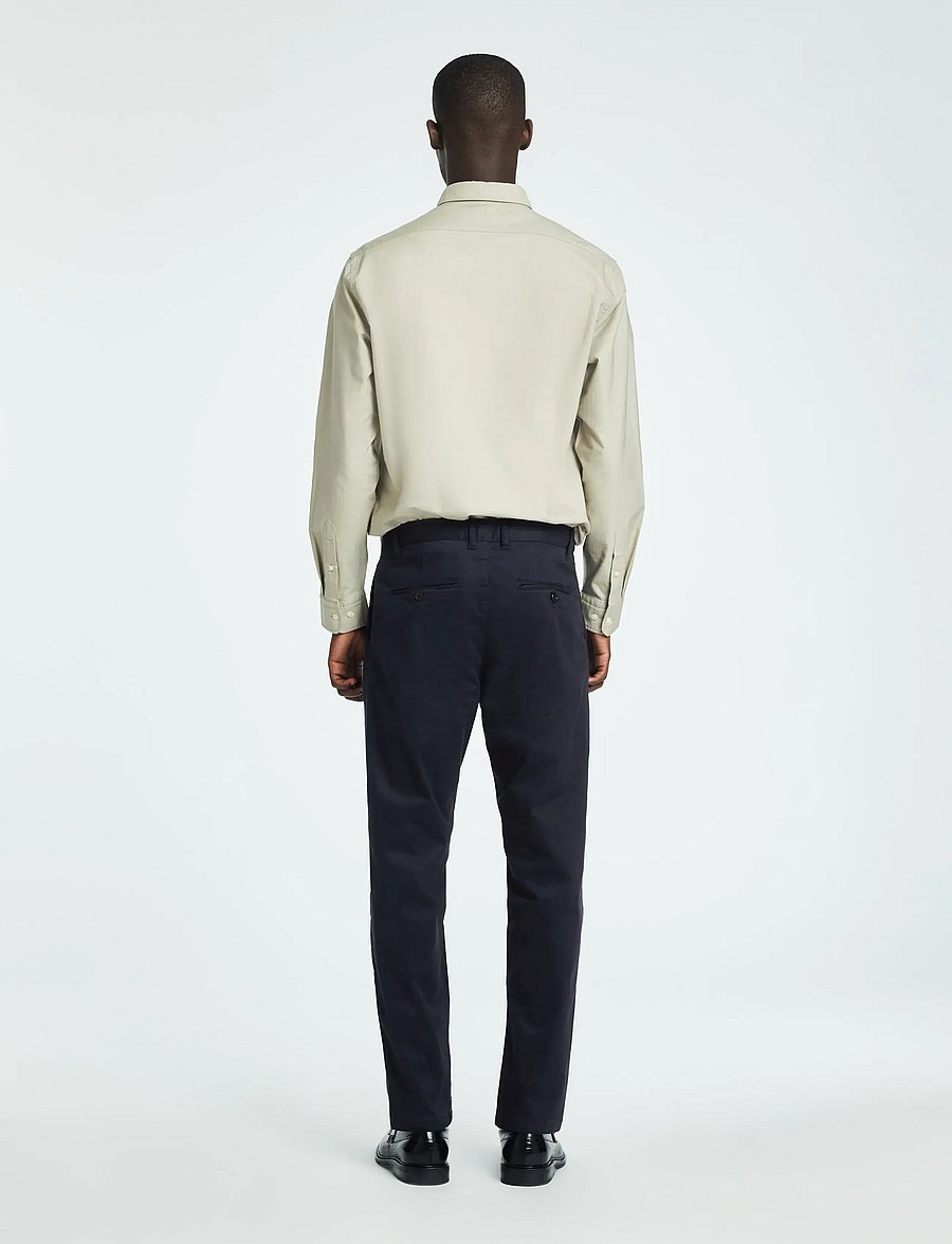Selected - SLH172-SLIM TAPE RON PLEAT PANT - chinos - sky captain - 2