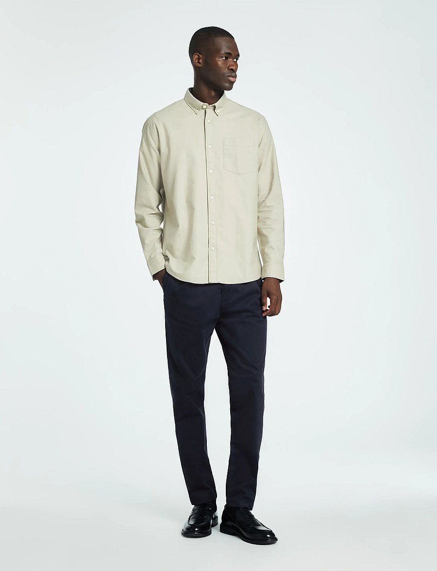 Selected - SLH172-SLIM TAPE RON PLEAT PANT - chinos - sky captain - 3