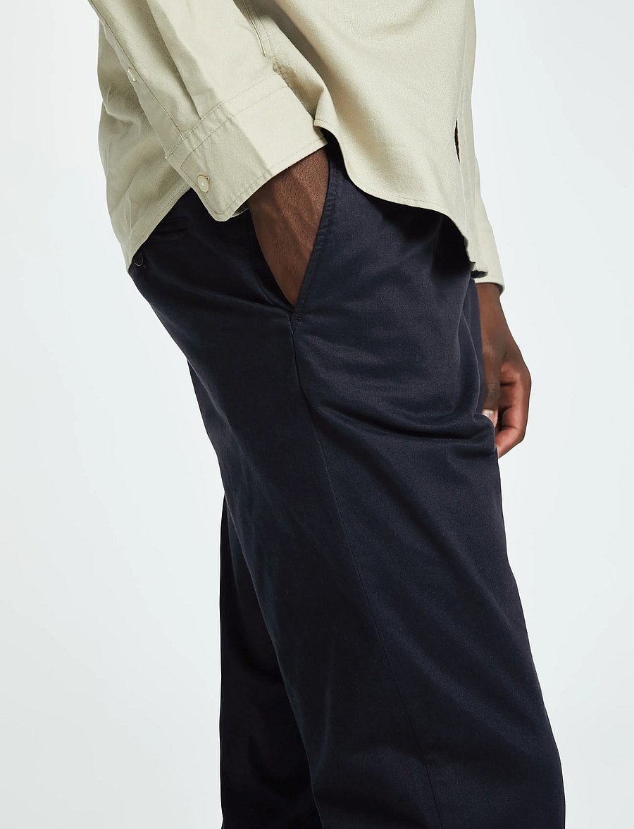 Selected - SLH172-SLIM TAPE RON PLEAT PANT - chinos - sky captain - 4
