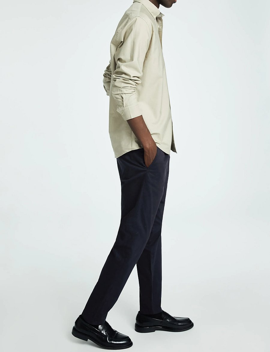 Selected - SLH172-SLIM TAPE RON PLEAT PANT - chinos - sky captain - 5