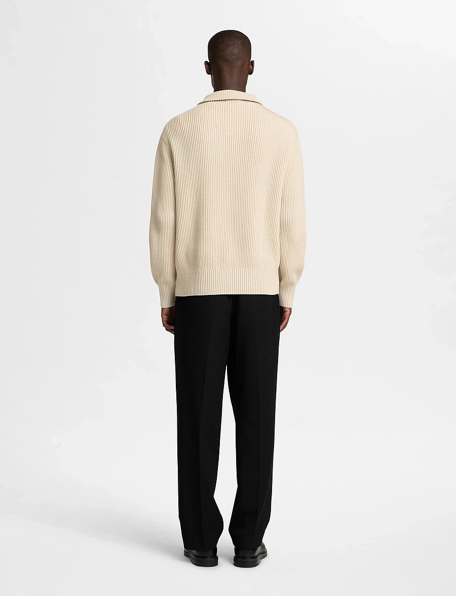 Selected - SLHDRY LS KNIT RELAXED HALF ZIP - pulls demi-zippés - oatmeal - 2