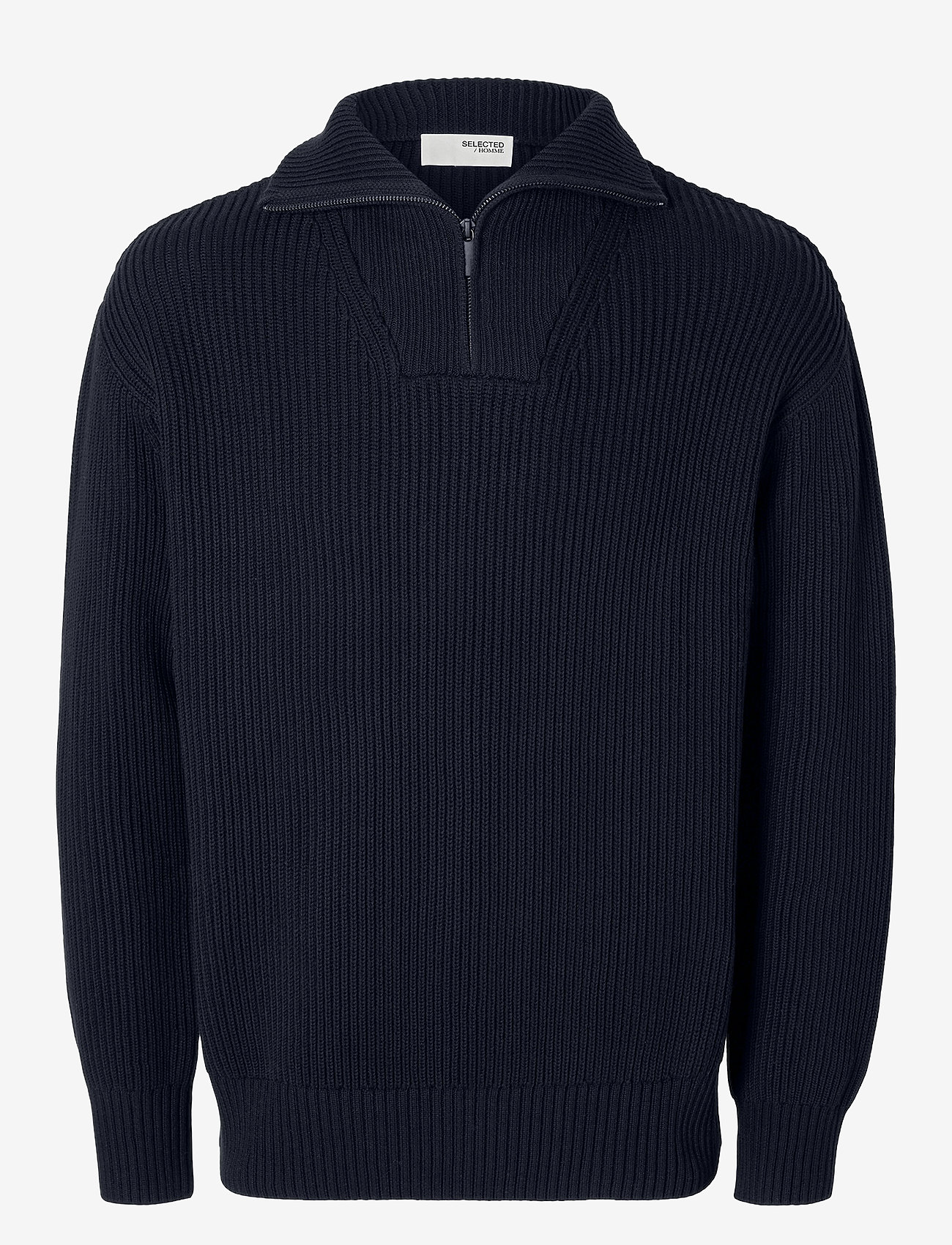 Selected - SLHDRY LS KNIT HALF ZIP - tõmblukk-kaelusega džemprid - sky captain - 0