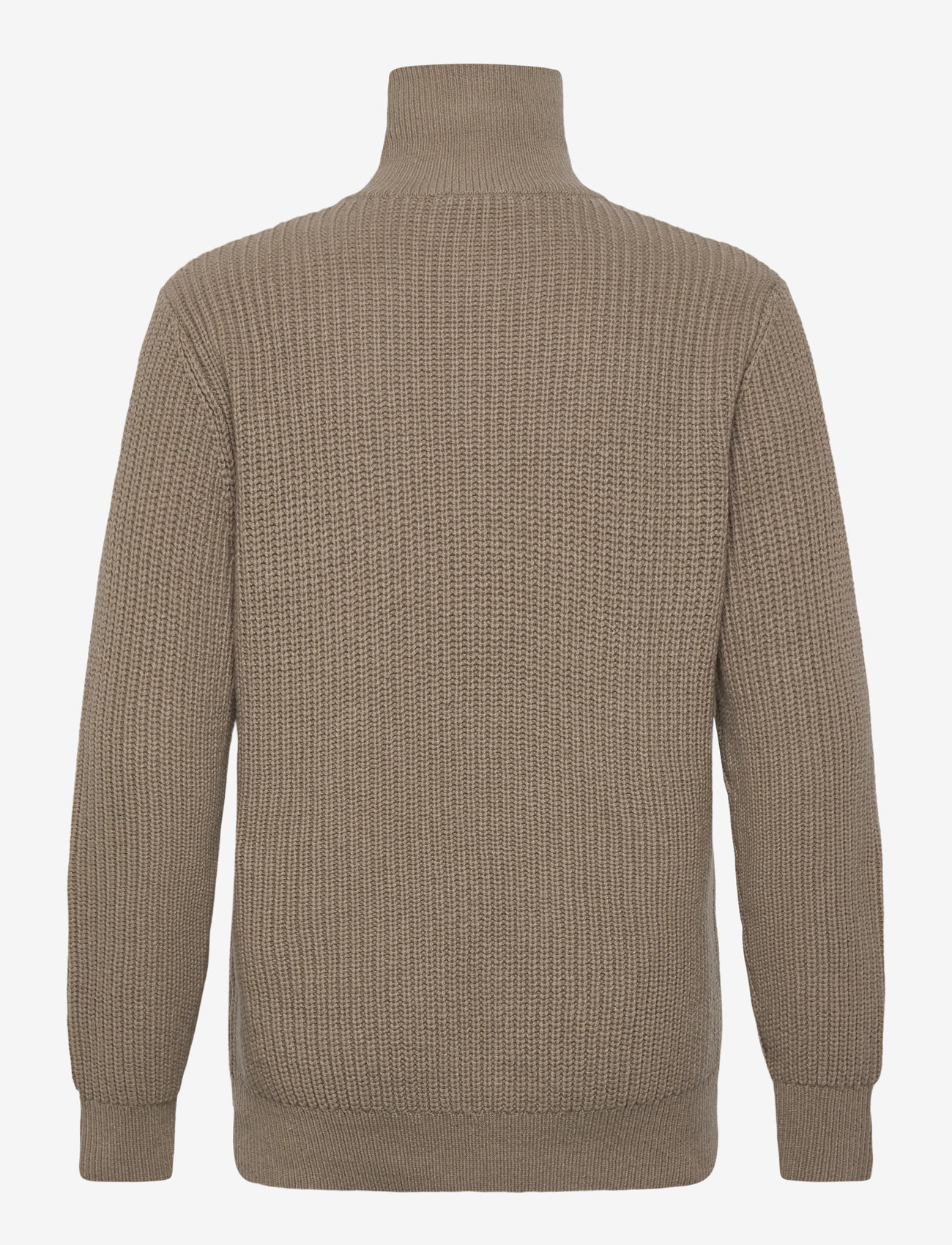 Selected - SLHLAND LS KNIT HALF ZIP - pullover mit halbem reißverschluss - greige - 1