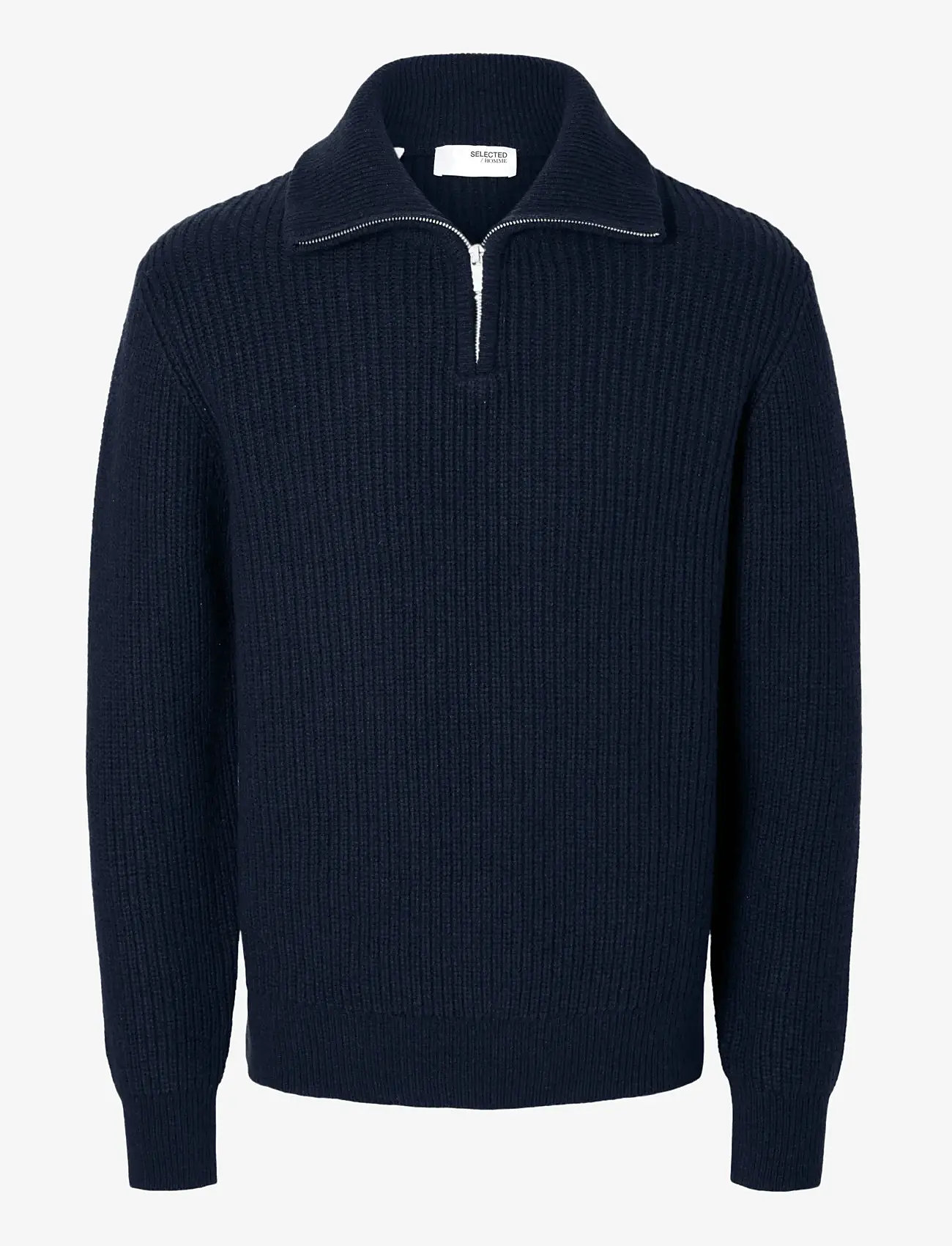 Selected - SLHLAND LS KNIT HALF ZIP - half zip jumpers - sky captain - 1
