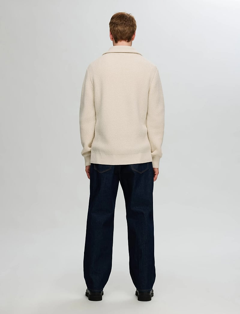 Selected - SLHLAND LS KNIT HALF ZIP - half zip-tröjor - tofu - 2