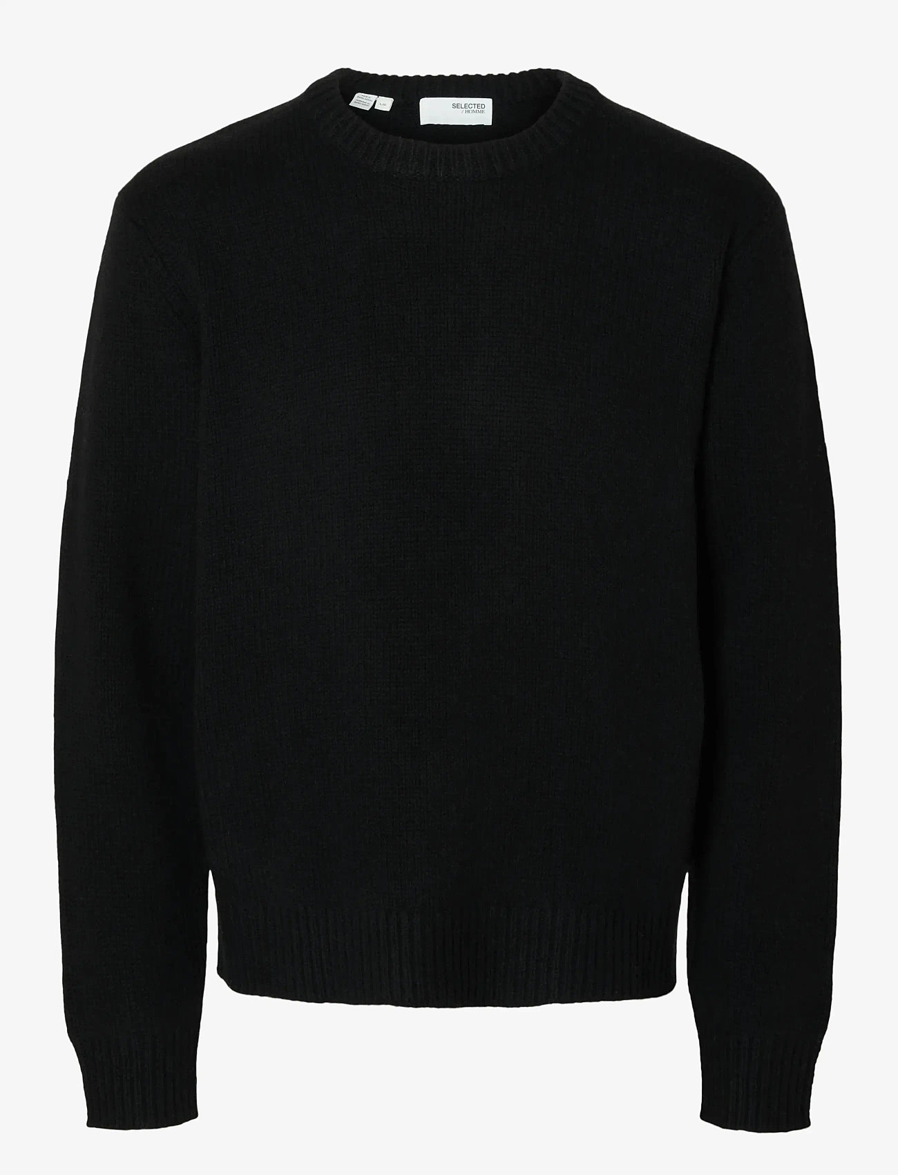 Selected - SLHCODY LS KNIT RELAXED CREW NECK NOOS - rundhals - black - 1