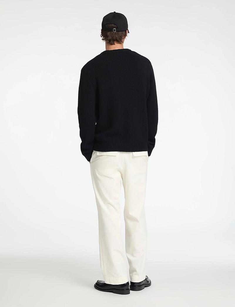 Selected - SLHCODY LS KNIT RELAXED CREW NECK NOOS - rundhals - black - 2