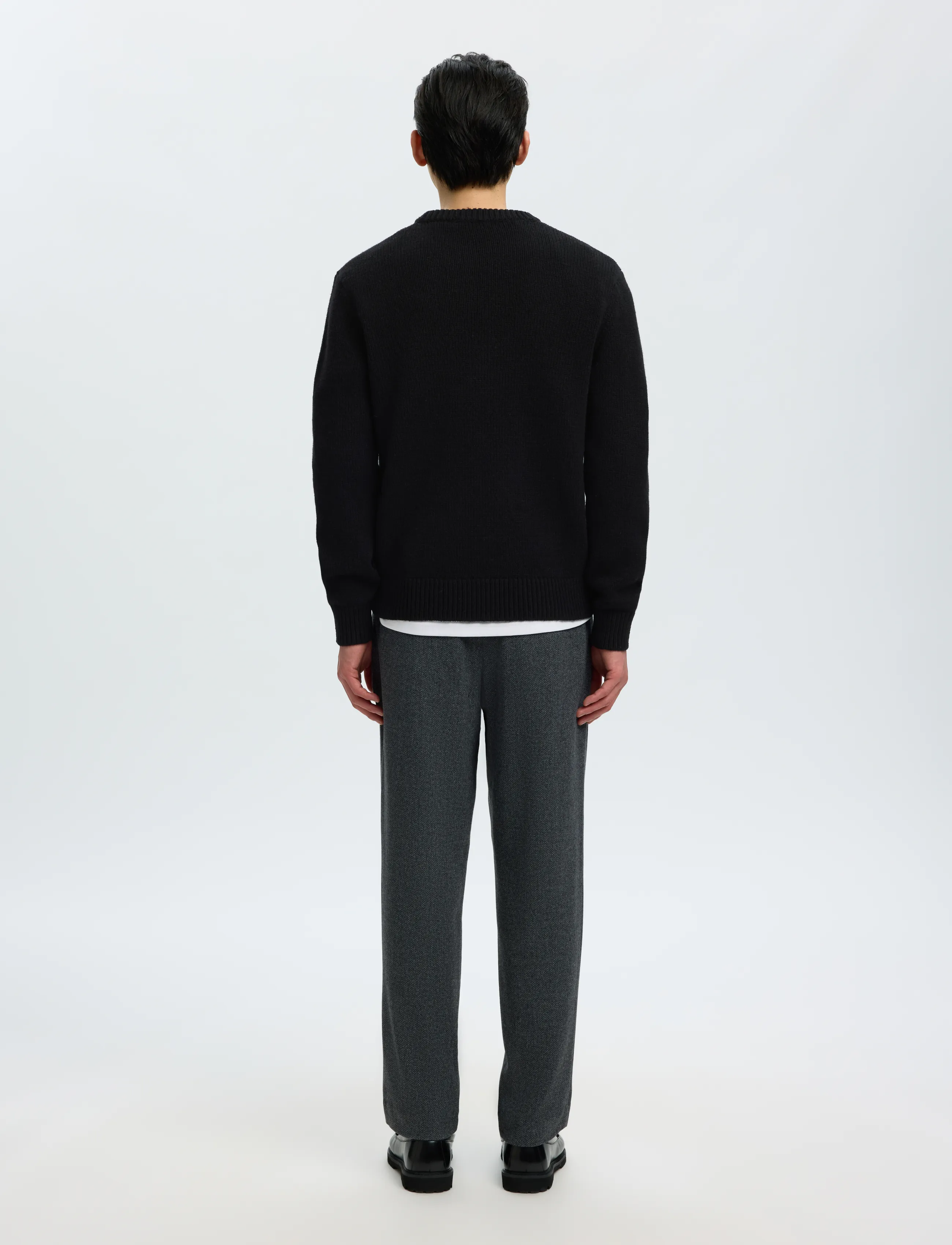 Selected - SLMCODY LS KNIT CREW NECK NOOS - rund hals - black - 2