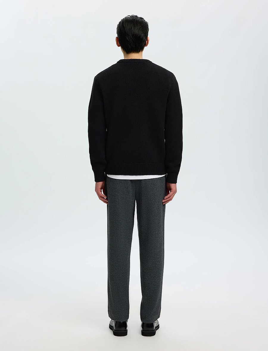 Selected - SLMCODY LS KNIT CREW NECK NOOS - rund hals - black - 2